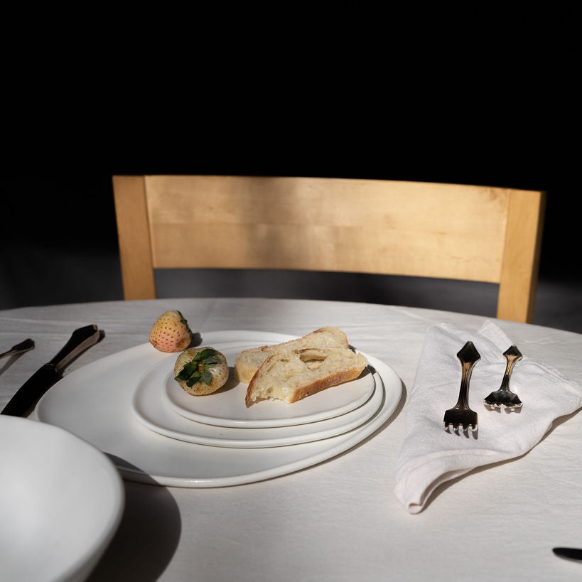 3-Piece Ripple Dinner Setting Plates Haand - Atelier Saucier