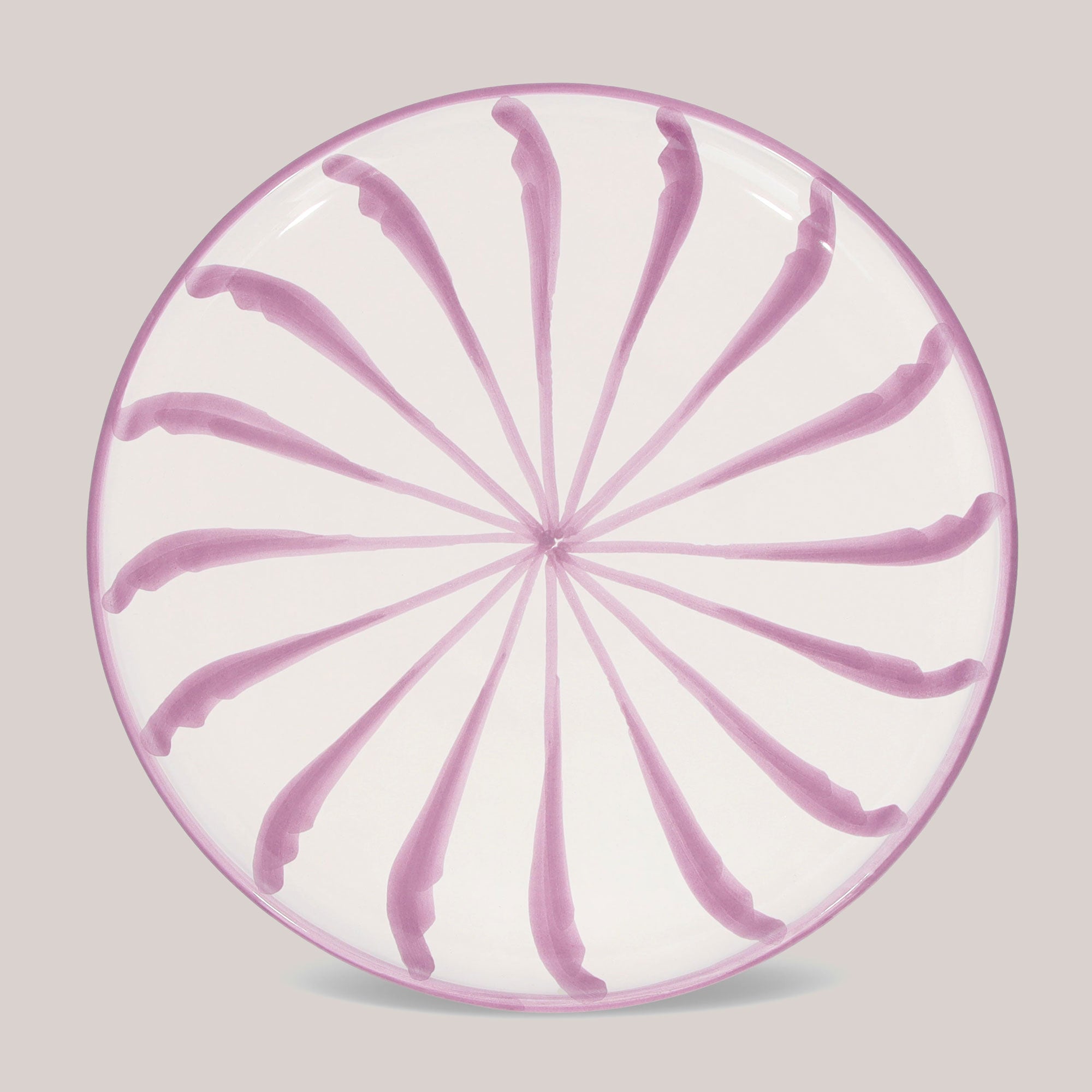 Hand-Painted Dinner Plate | Lilac Plates Pomelo Casa - Atelier Saucier