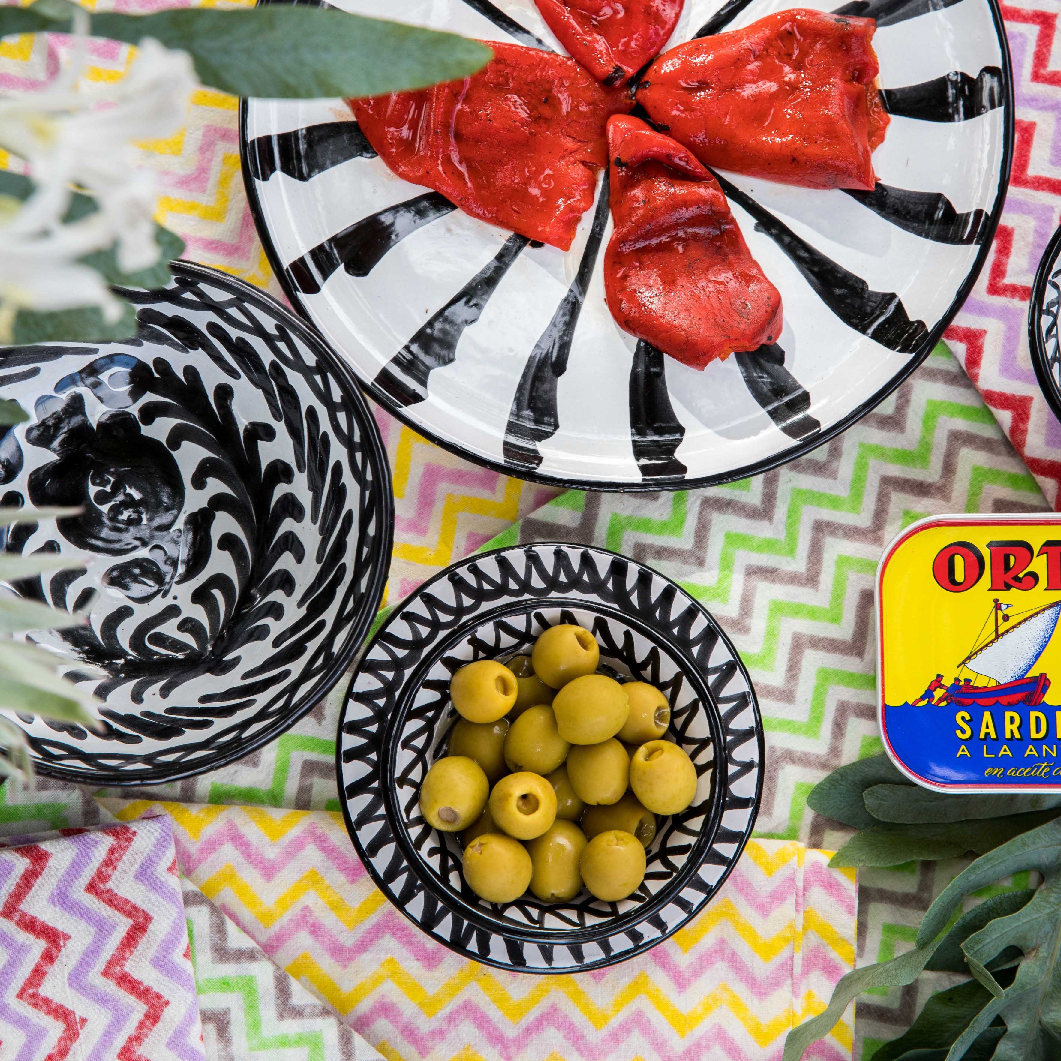 Small Hand-Painted Bowl | Black Bowls Pomelo Casa - Atelier Saucier