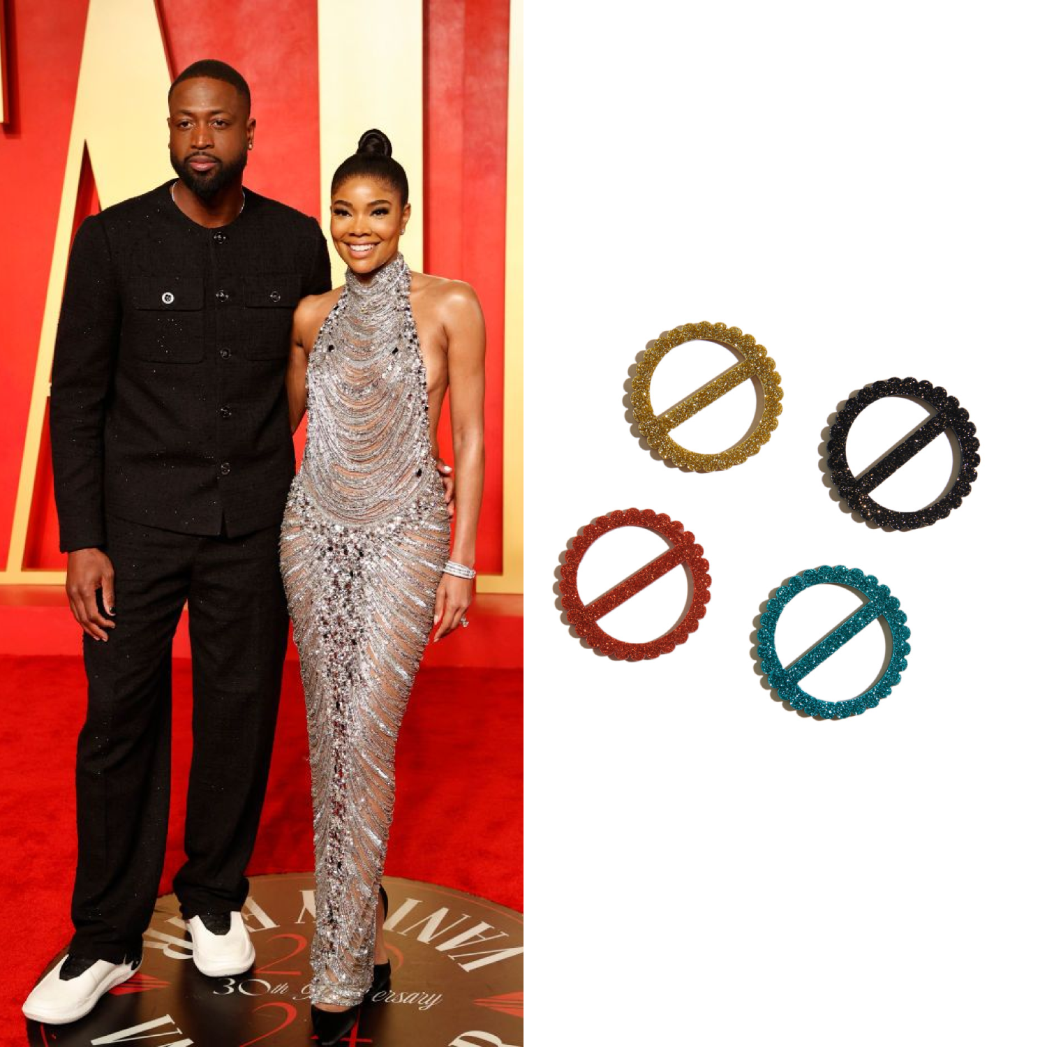 GABRIELLE UNION OSCARS ATELIER SAUCIER NAPKIN RING