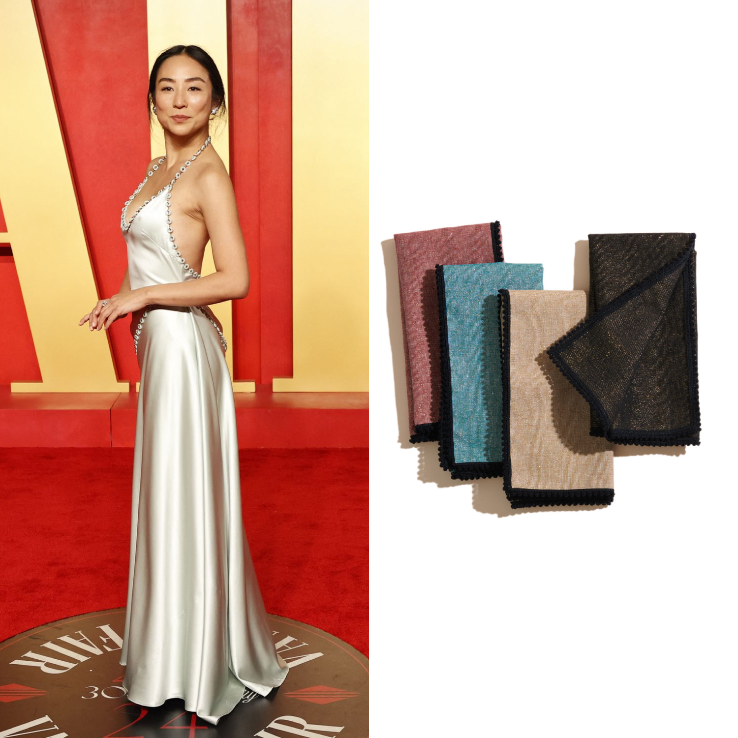GRETA LEE OSCARS ATELIER SAUCIER LUXXE NAPKIN SET