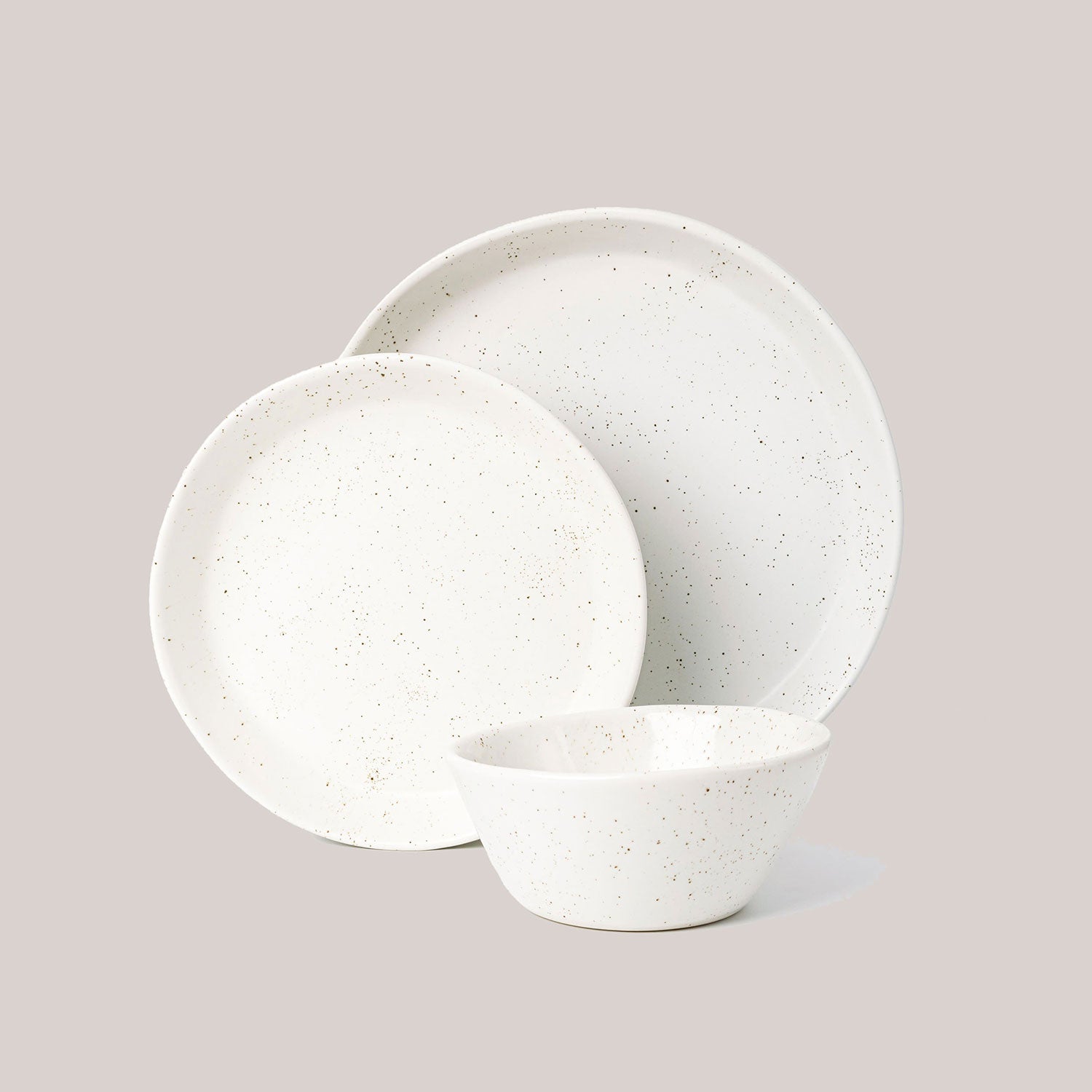 3-Piece Skali Coupe Dinner Setting Plates Haand - Atelier Saucier