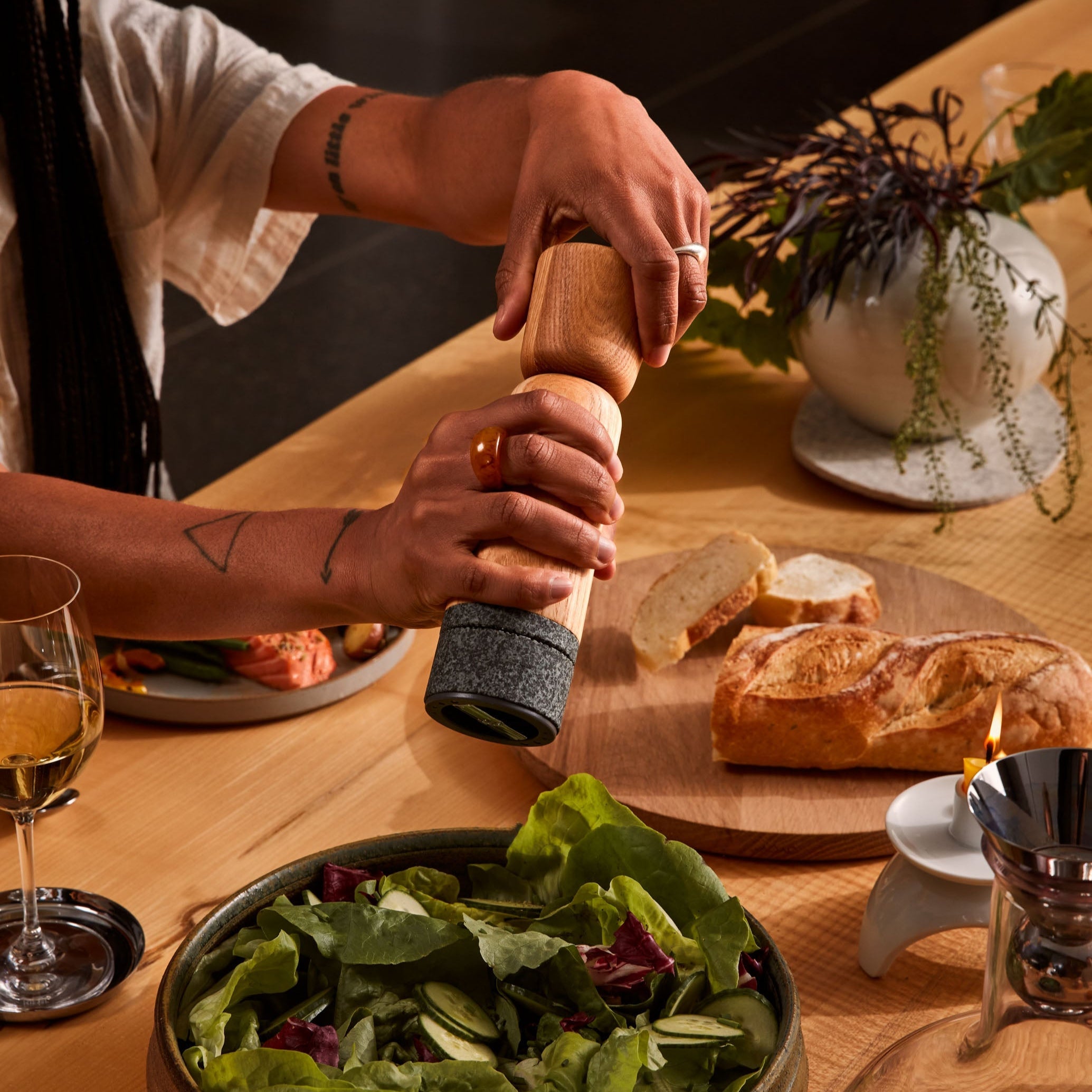 Stone Pepper Mill Kitchen Tools + Utensils Holcomb - Atelier Saucier