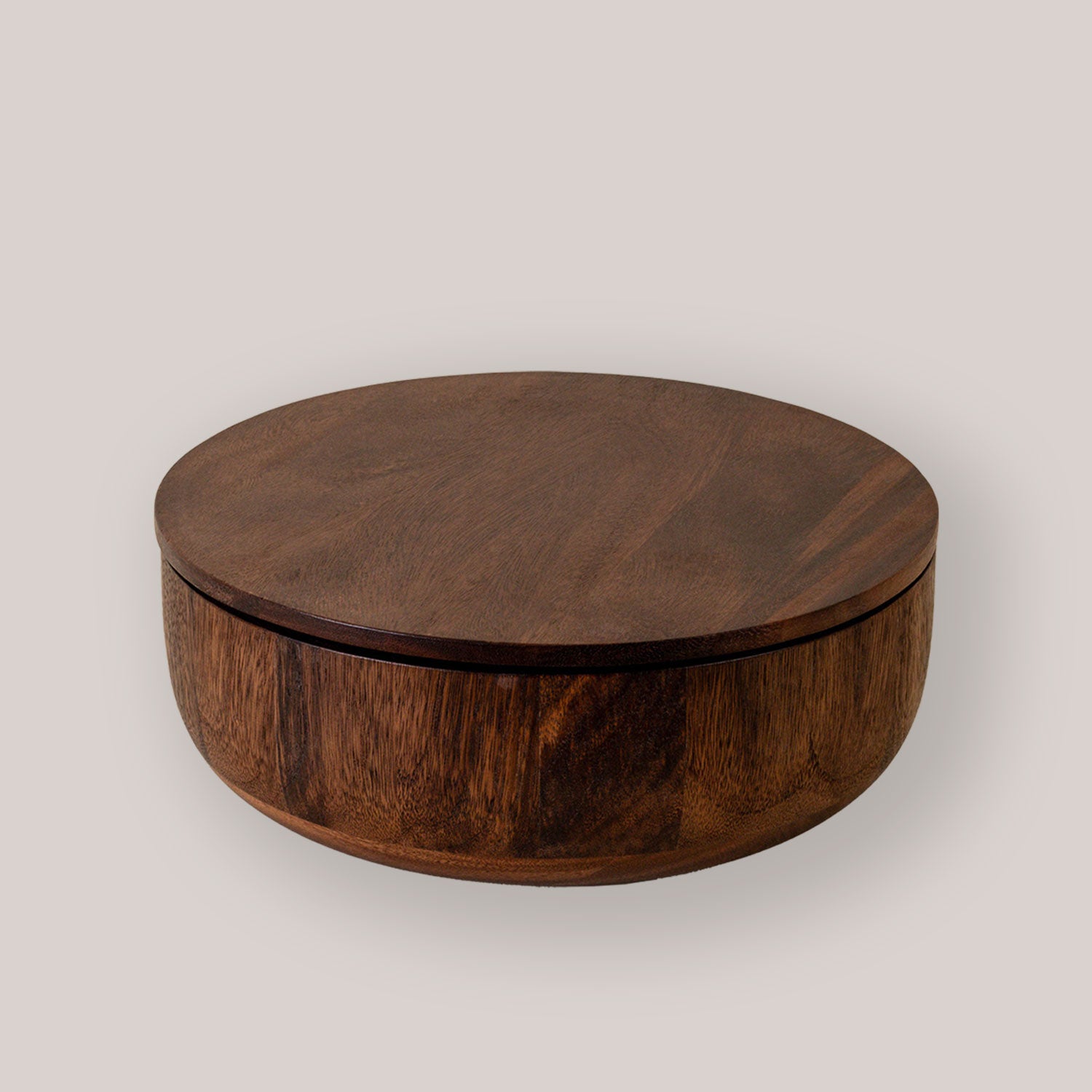 Dot Covered Wooden Salad Bowl Bowls Holcomb - Atelier Saucier