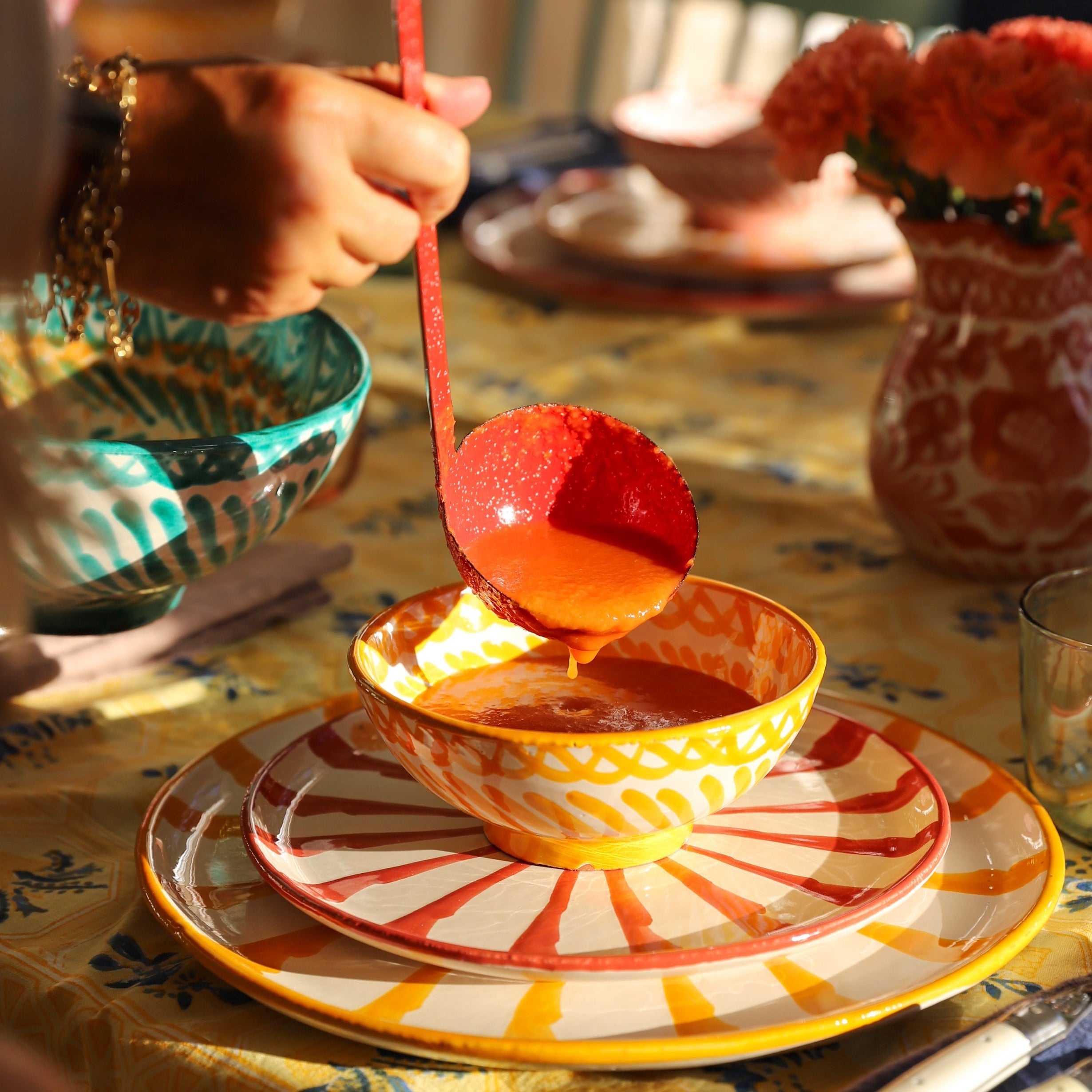 Small Hand-Painted Bowl | Yellow Bowls Pomelo Casa - Atelier Saucier