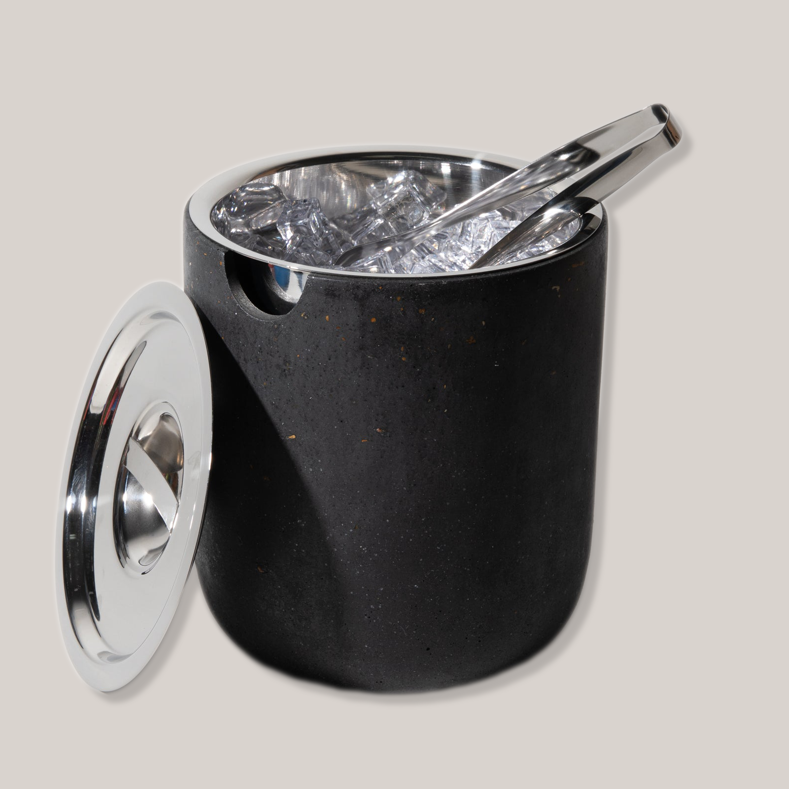 Ice Bucket | Black Terrazzo Bar Accessories Pretti.Cool - Atelier Saucier