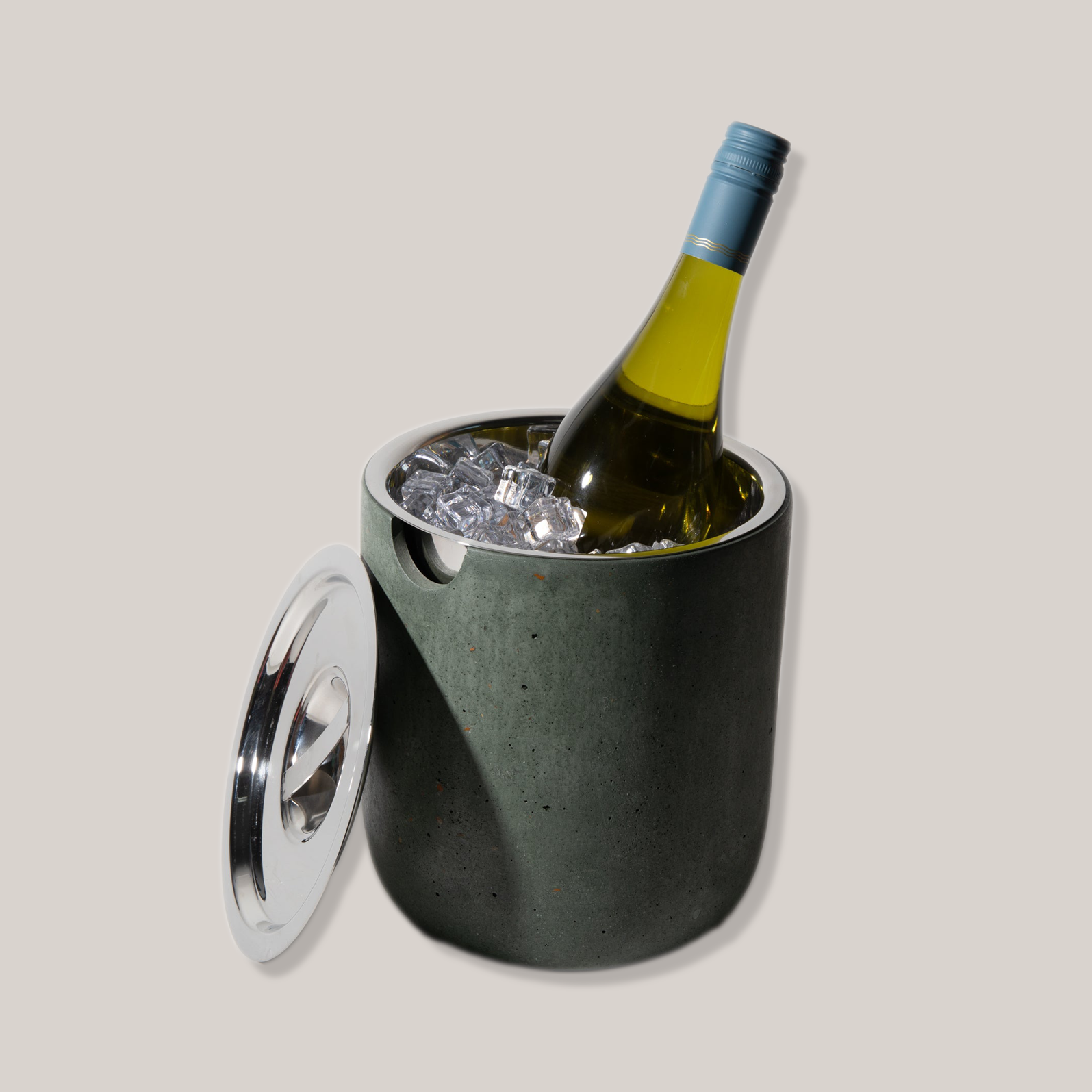 Ice Bucket | Dark Green Terrazzo Bar Accessories Pretti.Cool - Atelier Saucier