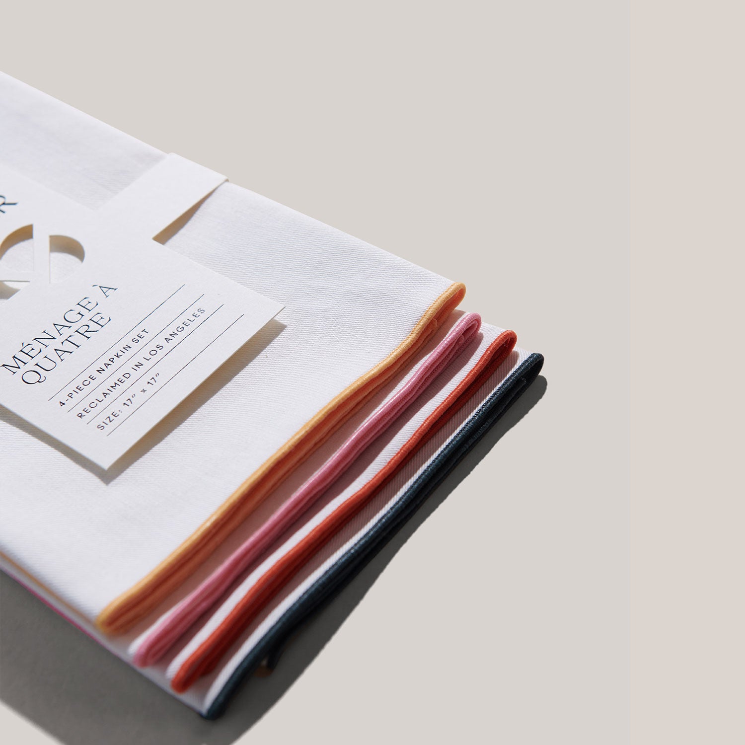 Rainbow Twill Napkins | Set of 4 NAPKINS ATELIER SAUCIER - Atelier Saucier