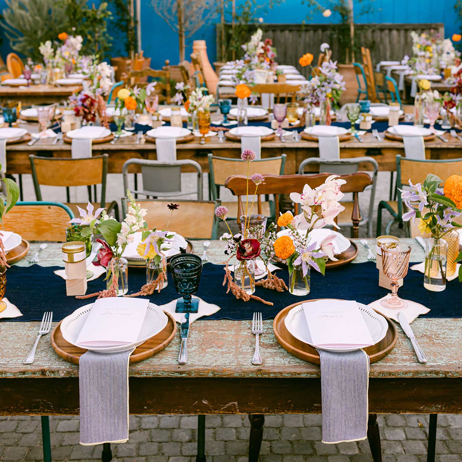 Dark Denim Table Runner TABLE RUNNERS ATELIER SAUCIER - Atelier Saucier