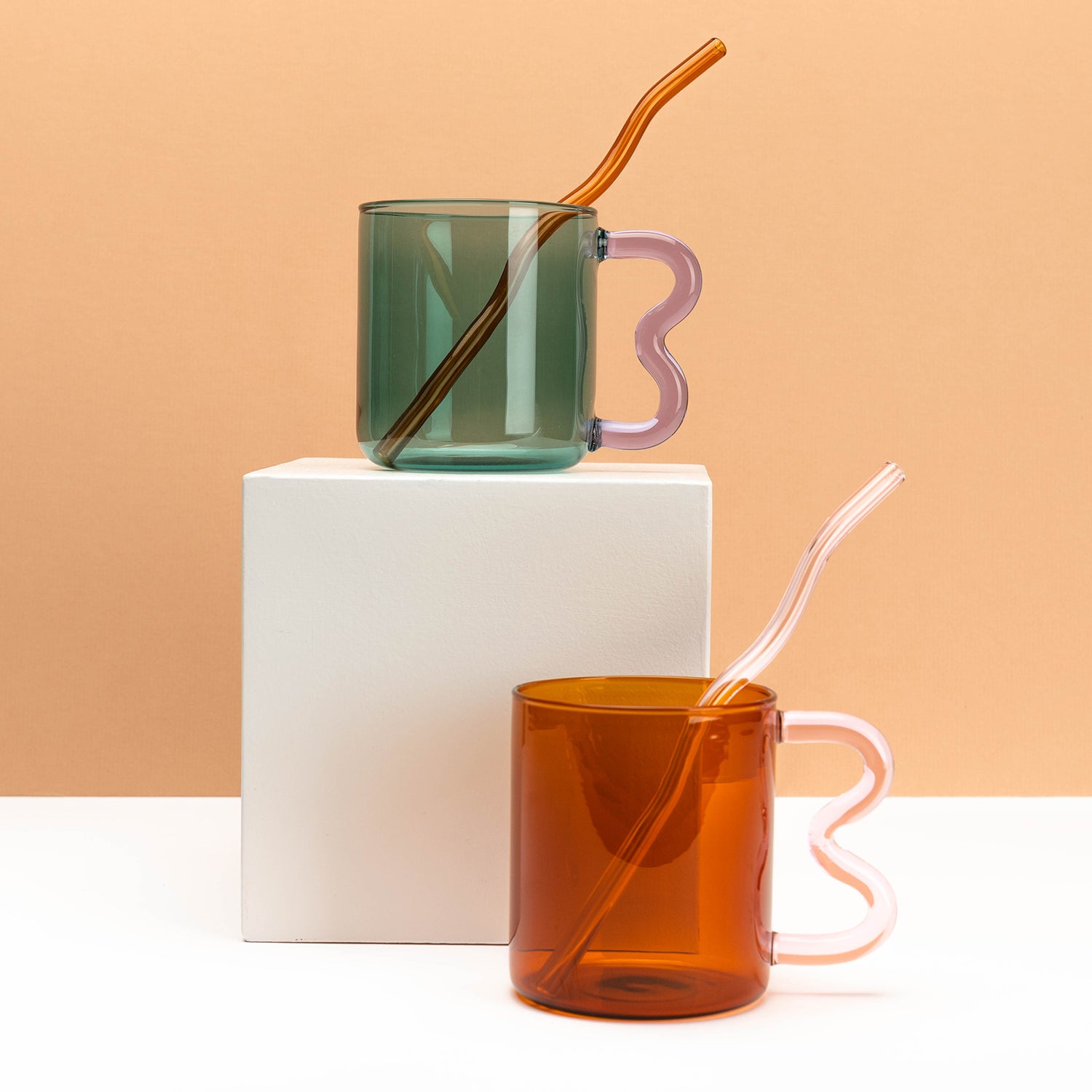 Reusable Glass Straws Drinkware Accessories Pigeon Toe Ceramics - Atelier Saucier