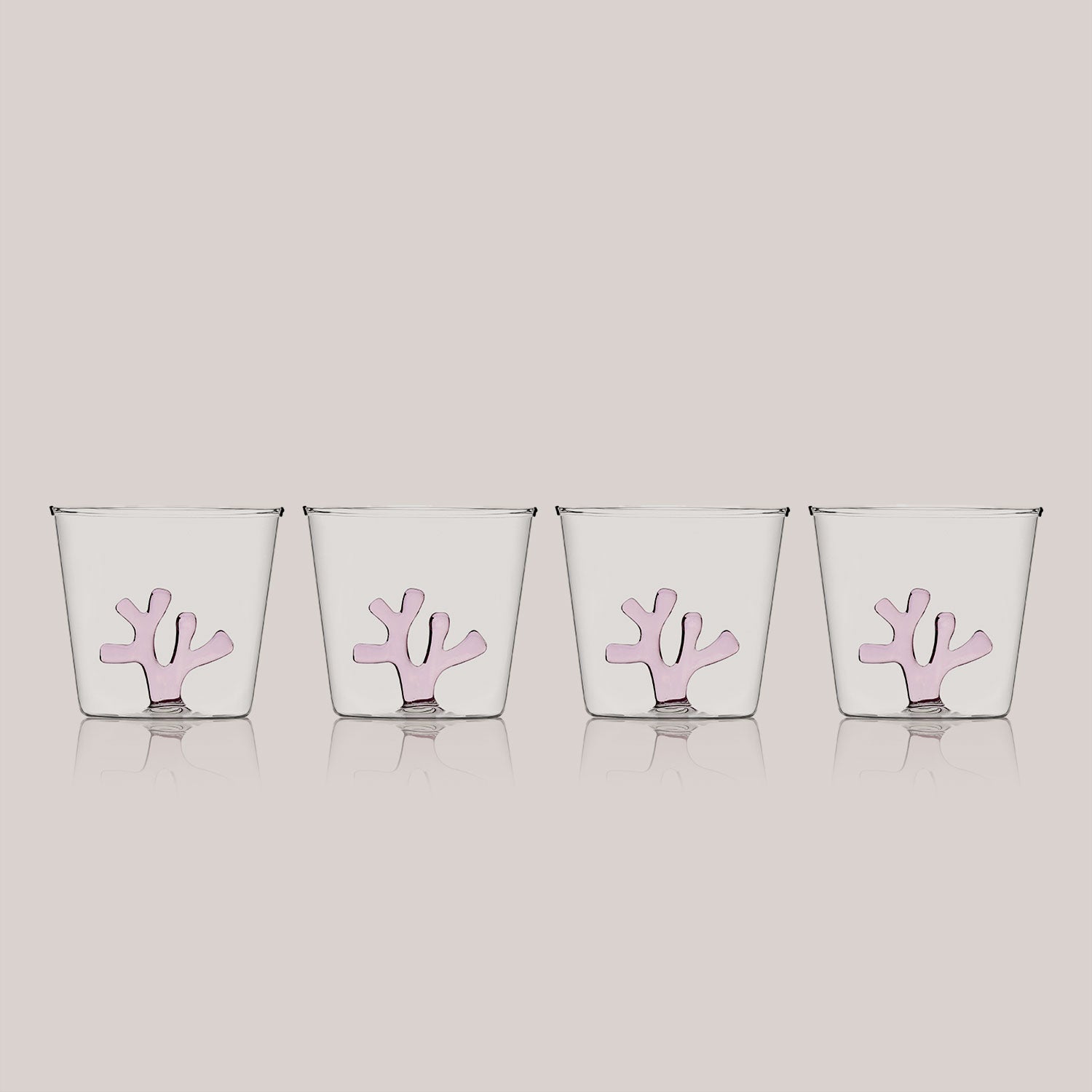 Whimsical Water Tumbler Glasses | Set of 4 Drinkware SPREZZ - Atelier Saucier
