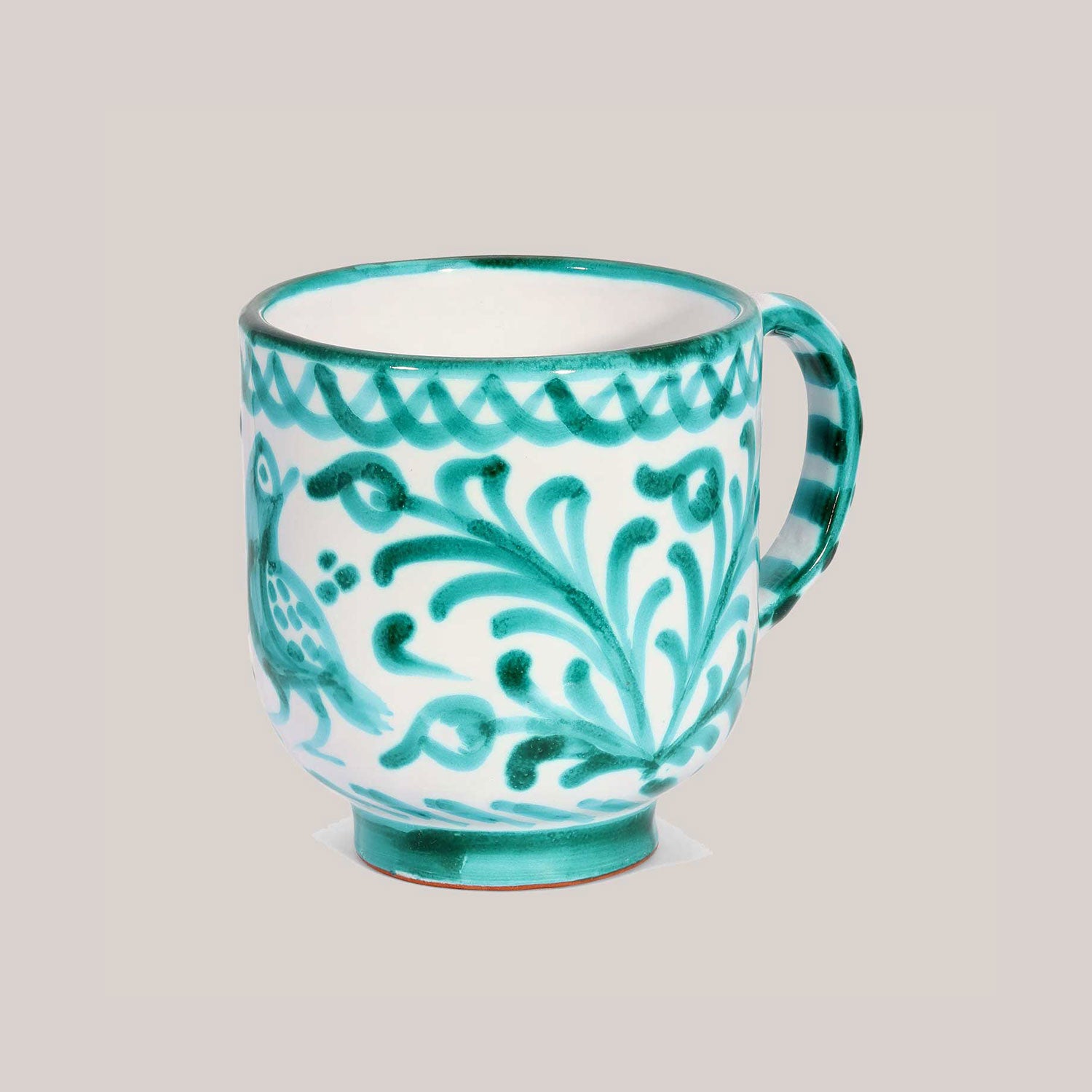 Hand-Painted Mug | Granada Green Drinkware Pomelo Casa - Atelier Saucier
