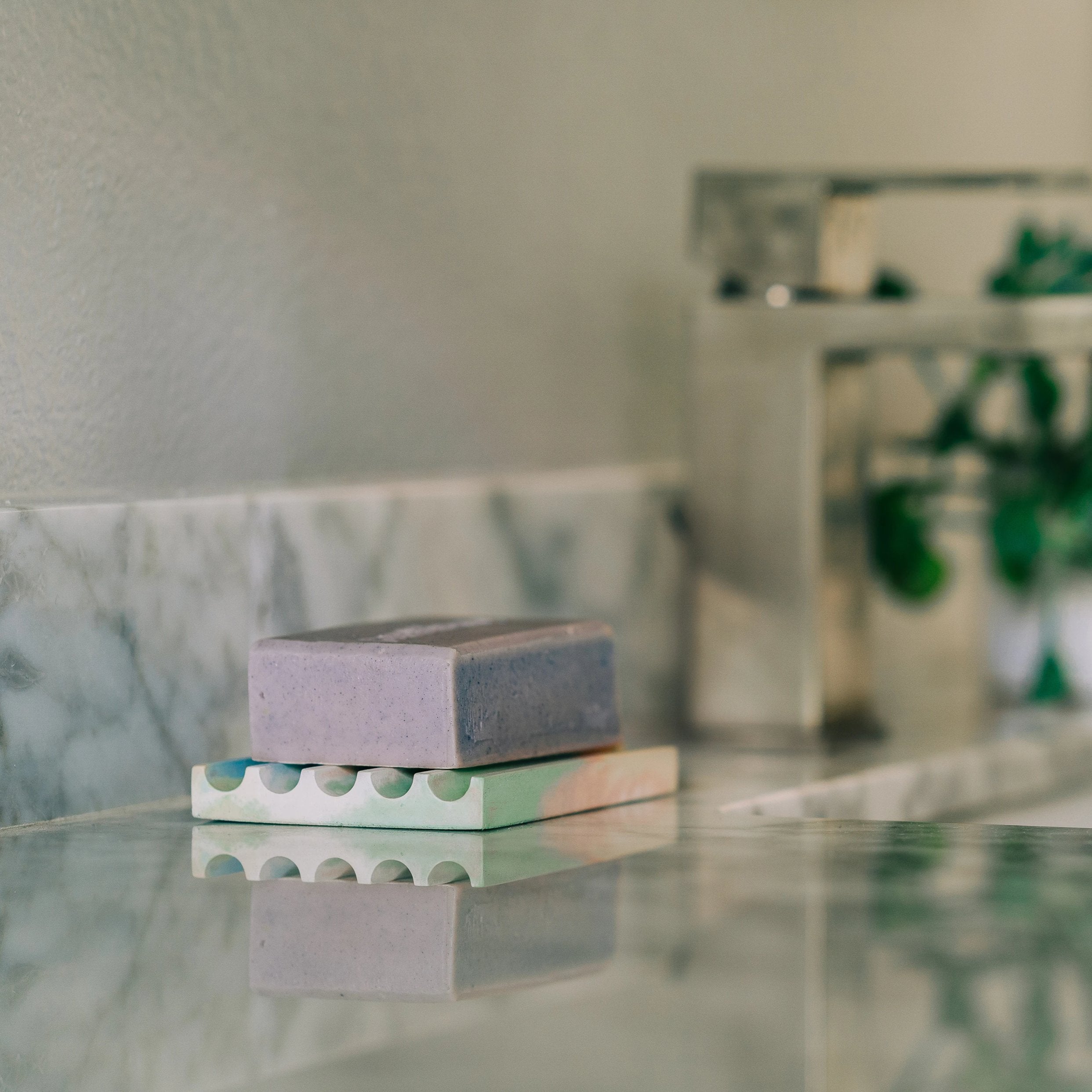 Soap Dish | Jawbreaker Soap Dishes + Sponge Rests Pretti.Cool - Atelier Saucier