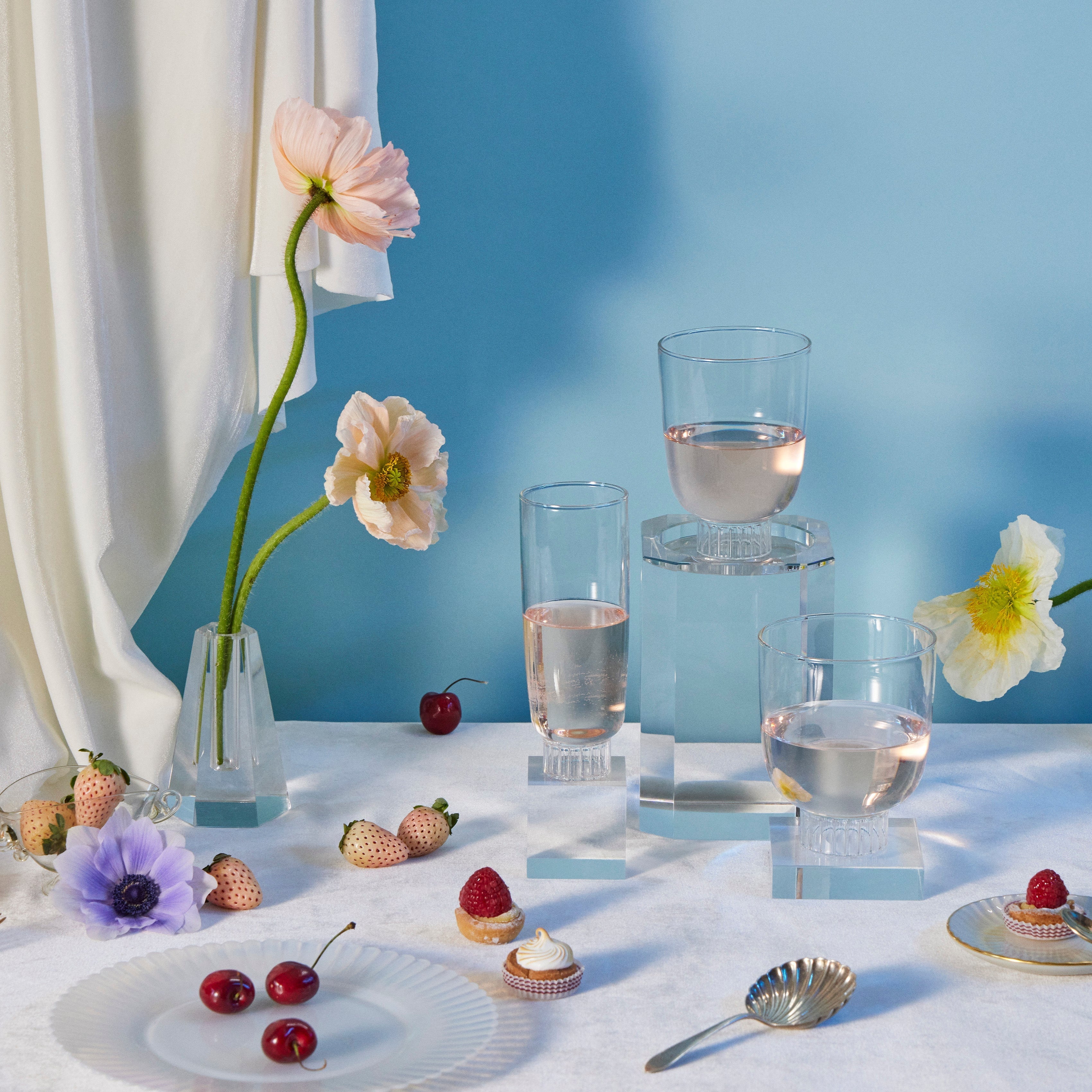 Romantic Stemless Drinking Glasses | Set of 4 Drinkware SPREZZ - Atelier Saucier