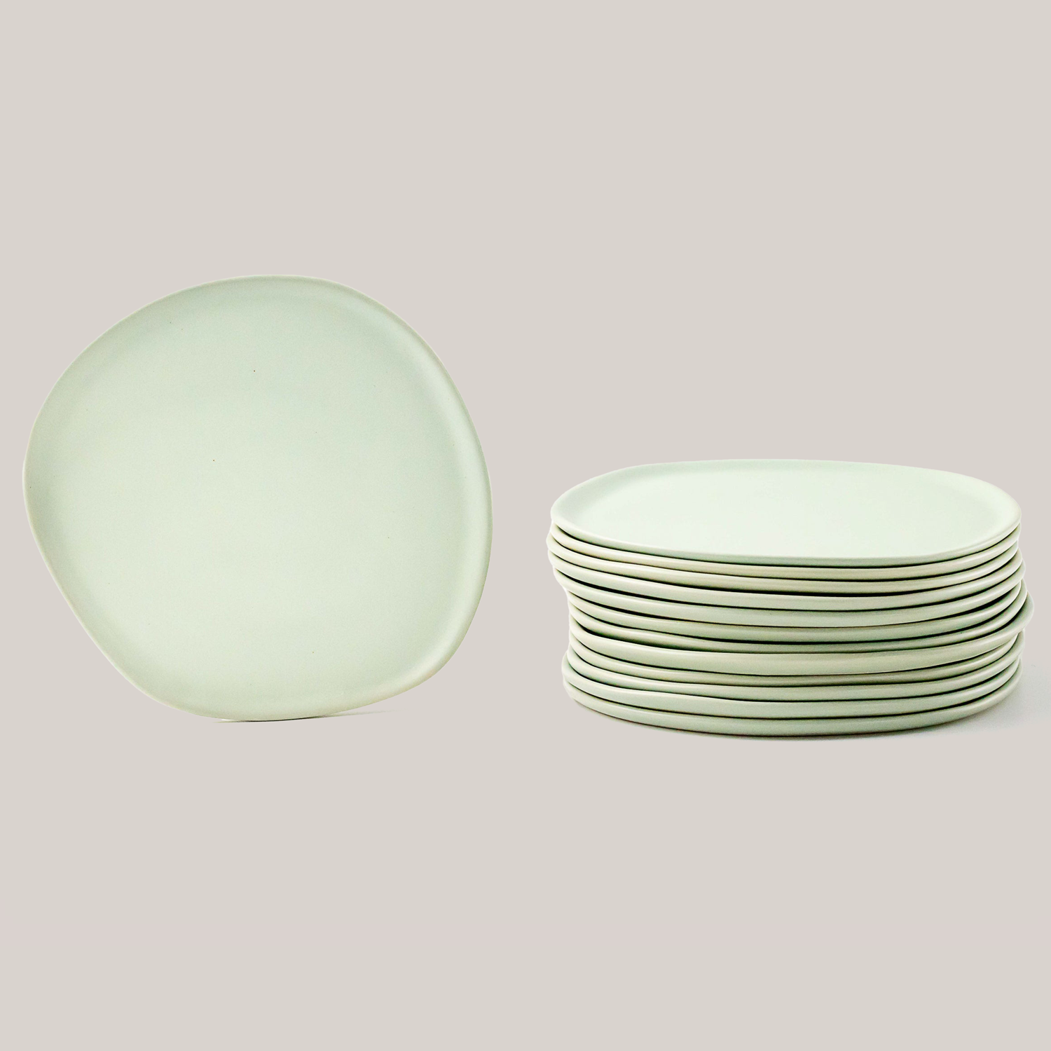 Ripple Salad Plate Plates Haand - Atelier Saucier