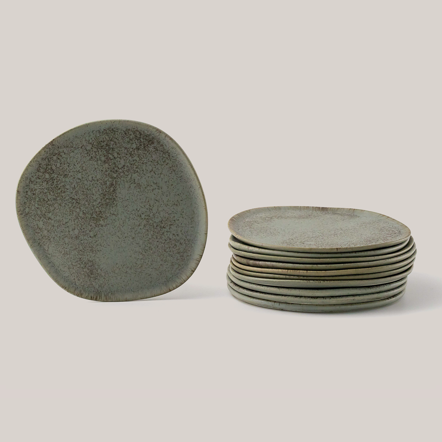 Ripple Salad Plate Plates Haand - Atelier Saucier