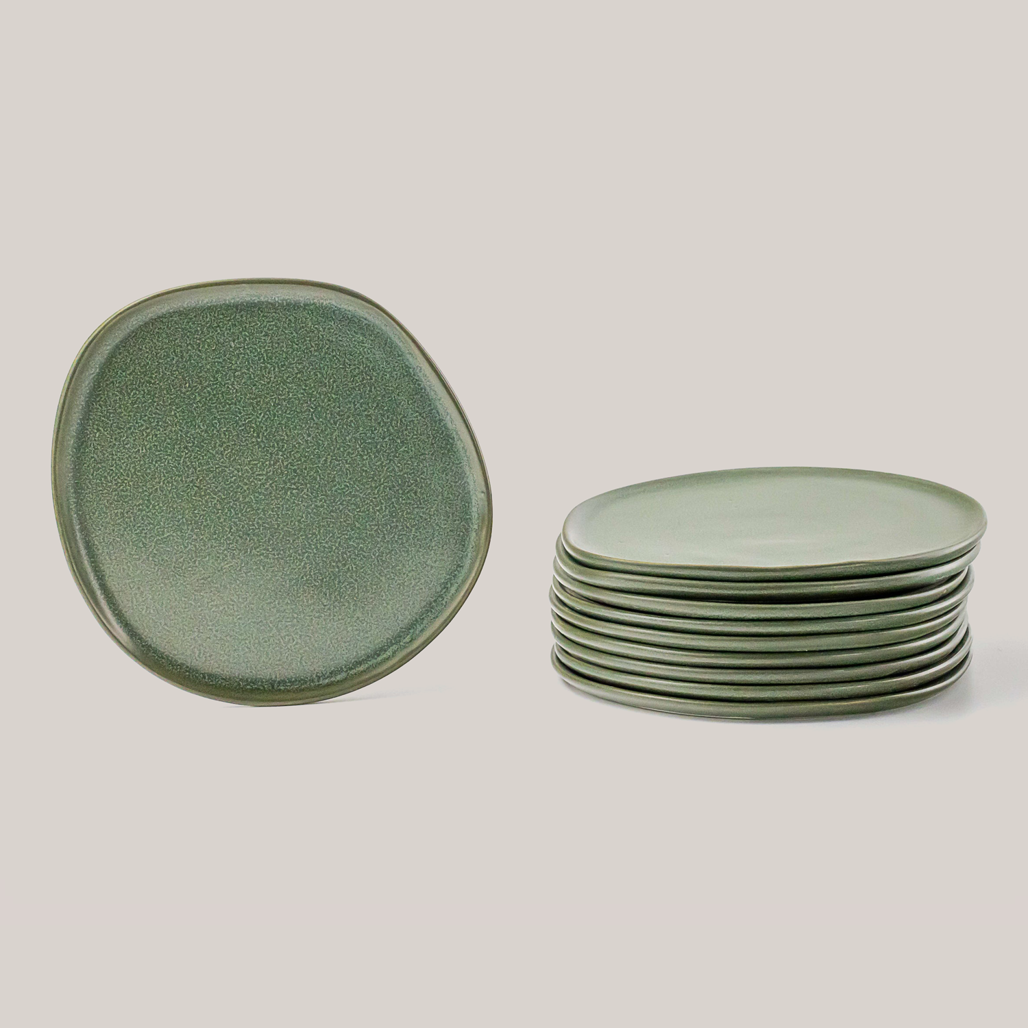Ripple Salad Plate Plates Haand - Atelier Saucier