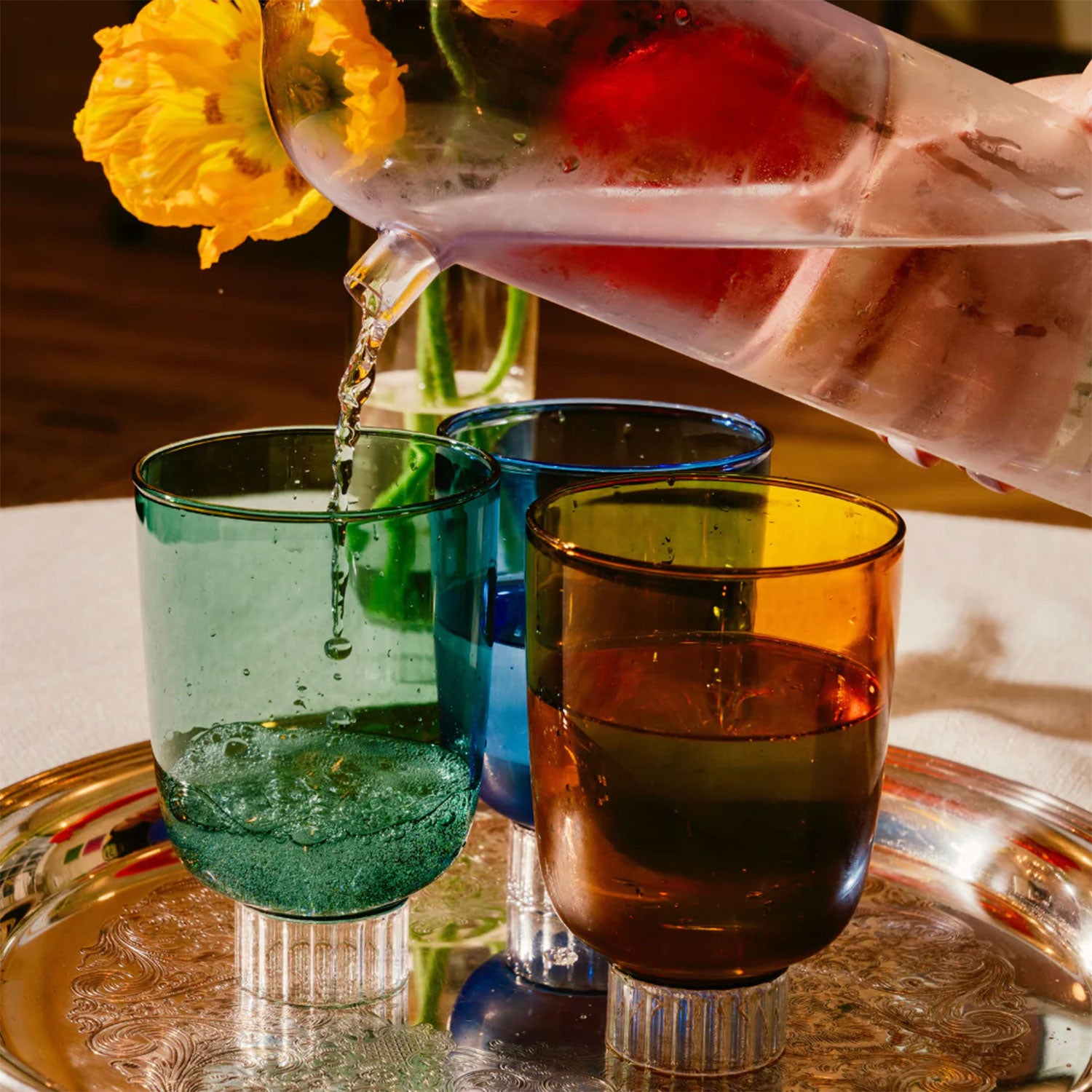 Romantic Stemless Drinking Glasses | Set of 4 Drinkware SPREZZ - Atelier Saucier