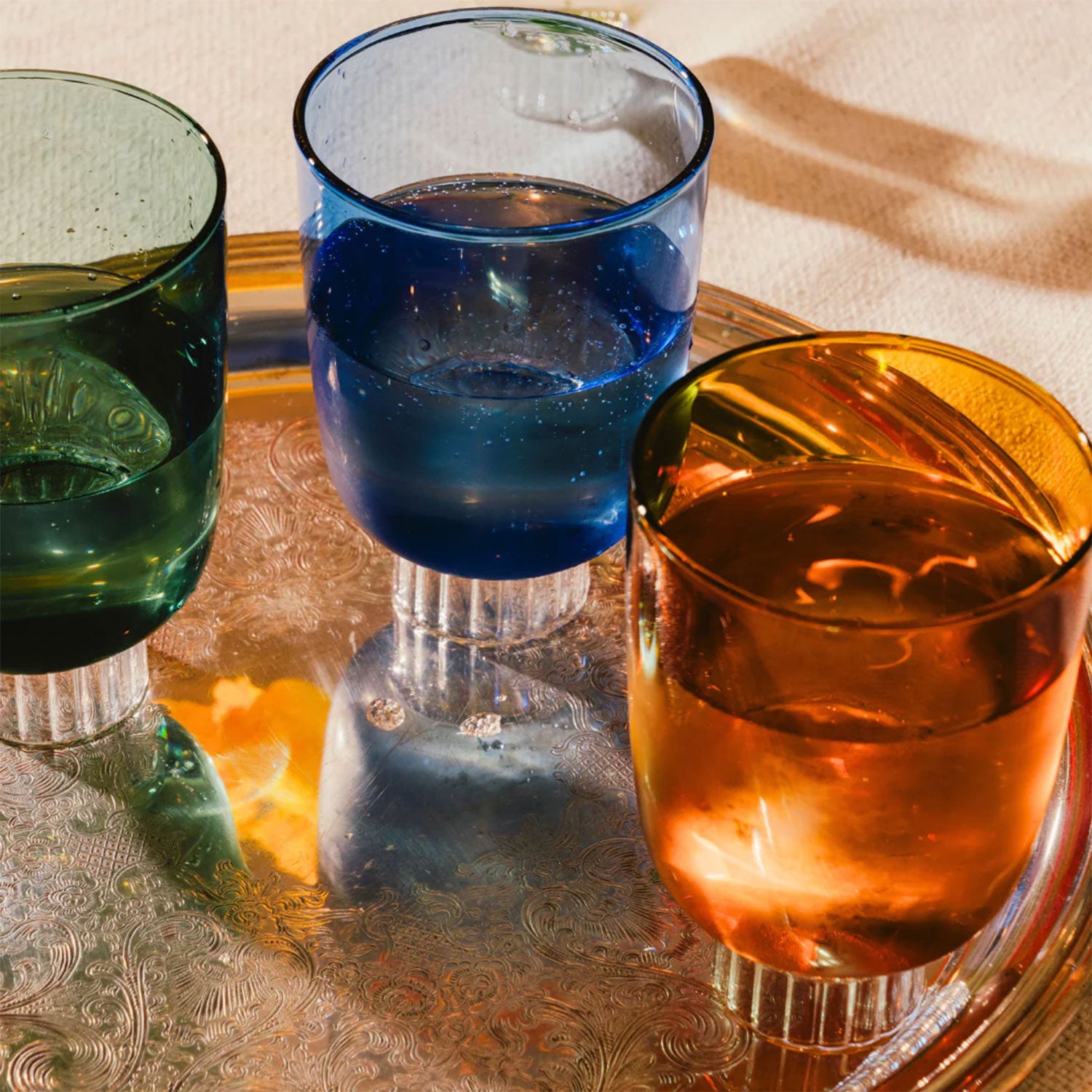 Romantic Stemless Drinking Glasses | Set of 4 Drinkware SPREZZ - Atelier Saucier
