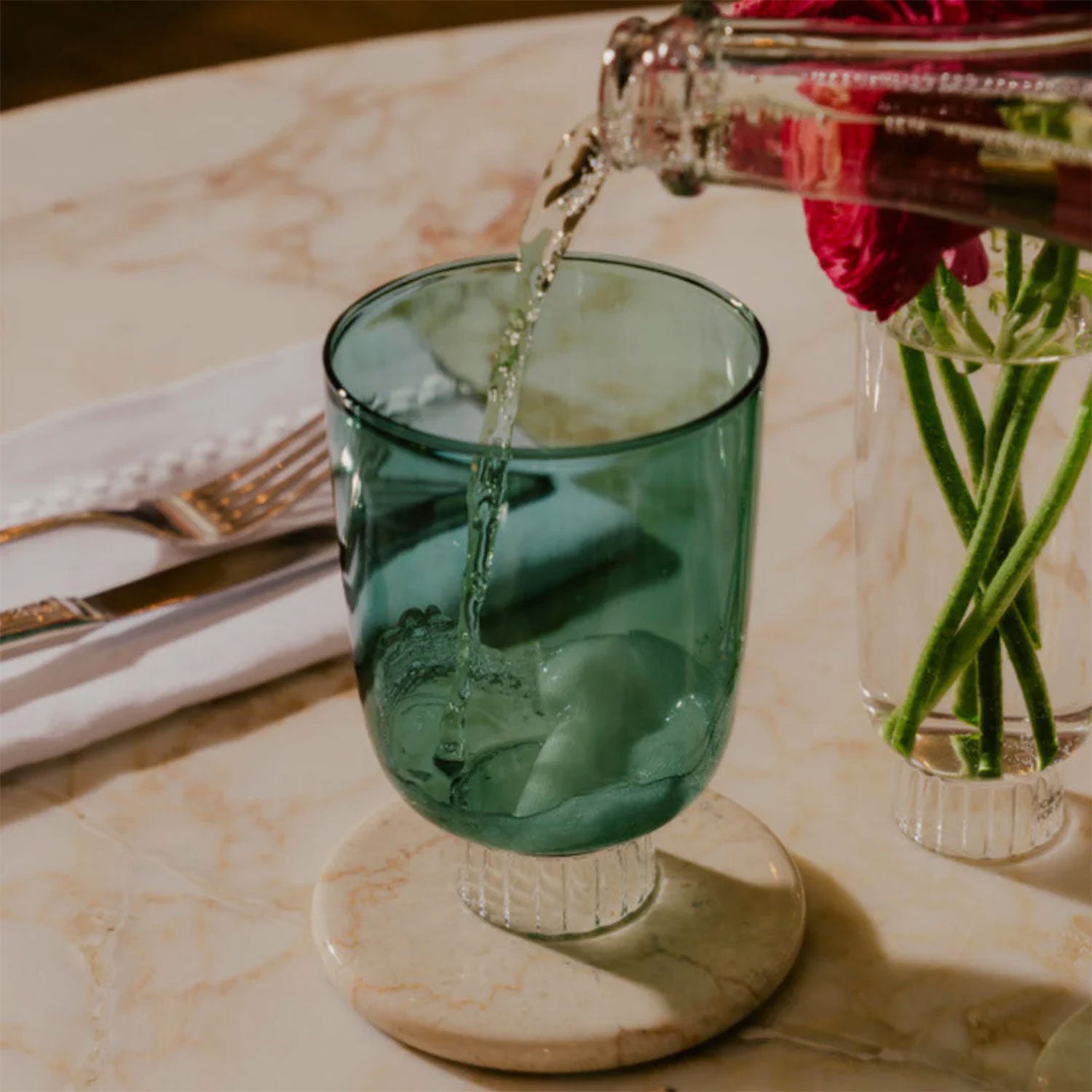 Romantic Stemless Drinking Glasses | Set of 4 Drinkware SPREZZ - Atelier Saucier