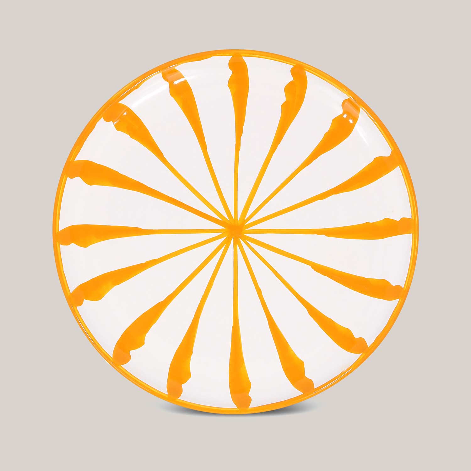 Hand-Painted Salad Plate | Yellow Plates Pomelo Casa - Atelier Saucier