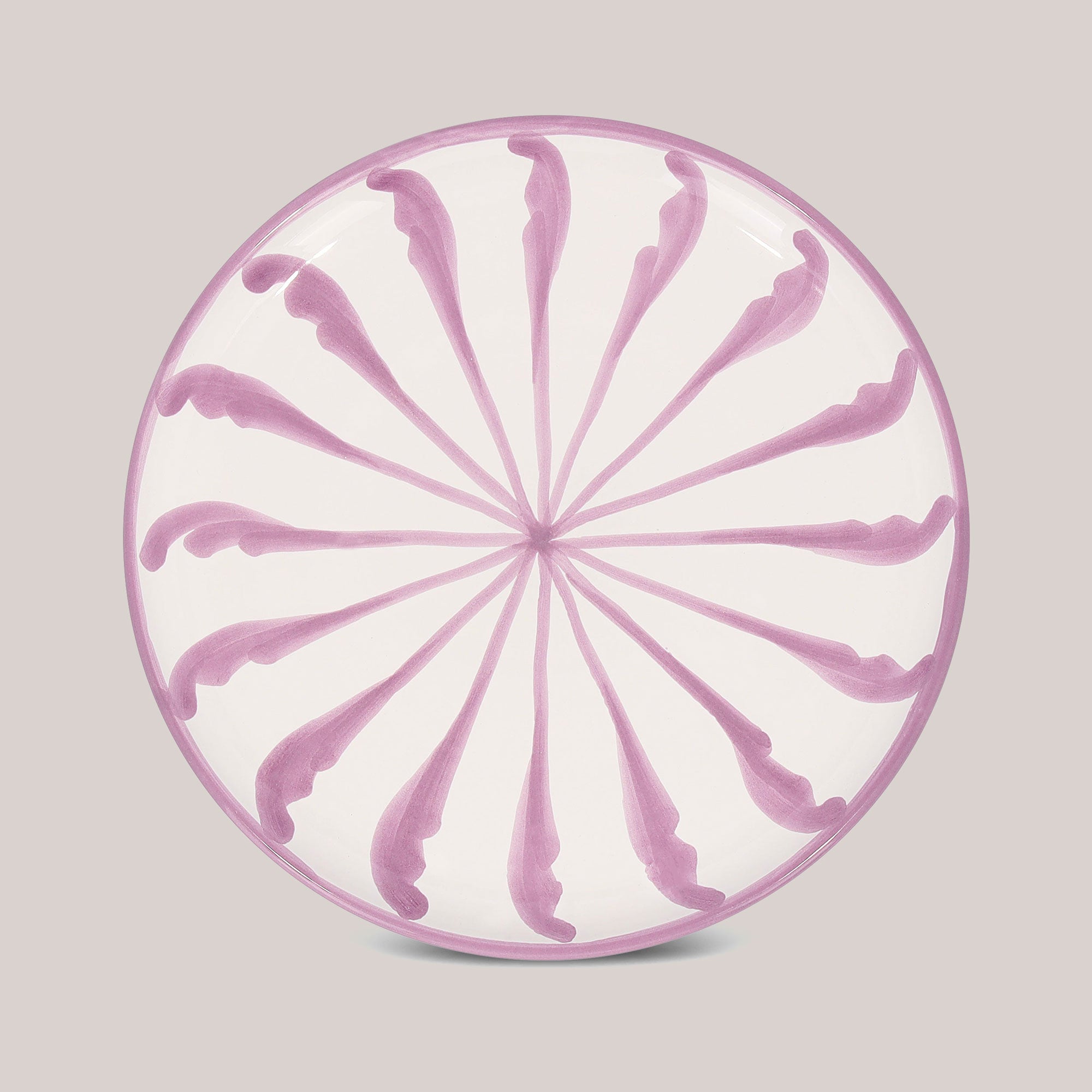 Hand-Painted Salad Plate | Lilac Plates Pomelo Casa - Atelier Saucier