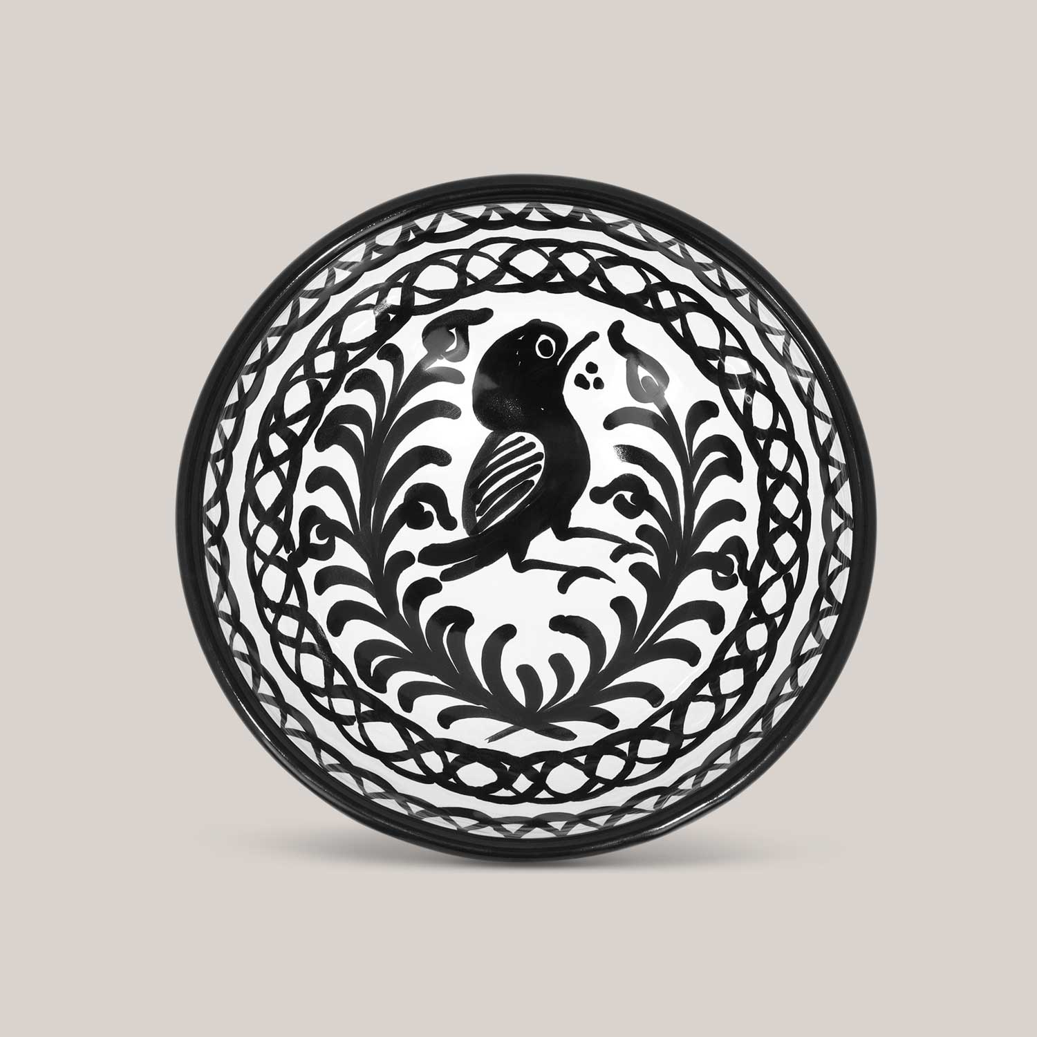 Small Hand-Painted Bowl | Black Bowls Pomelo Casa - Atelier Saucier
