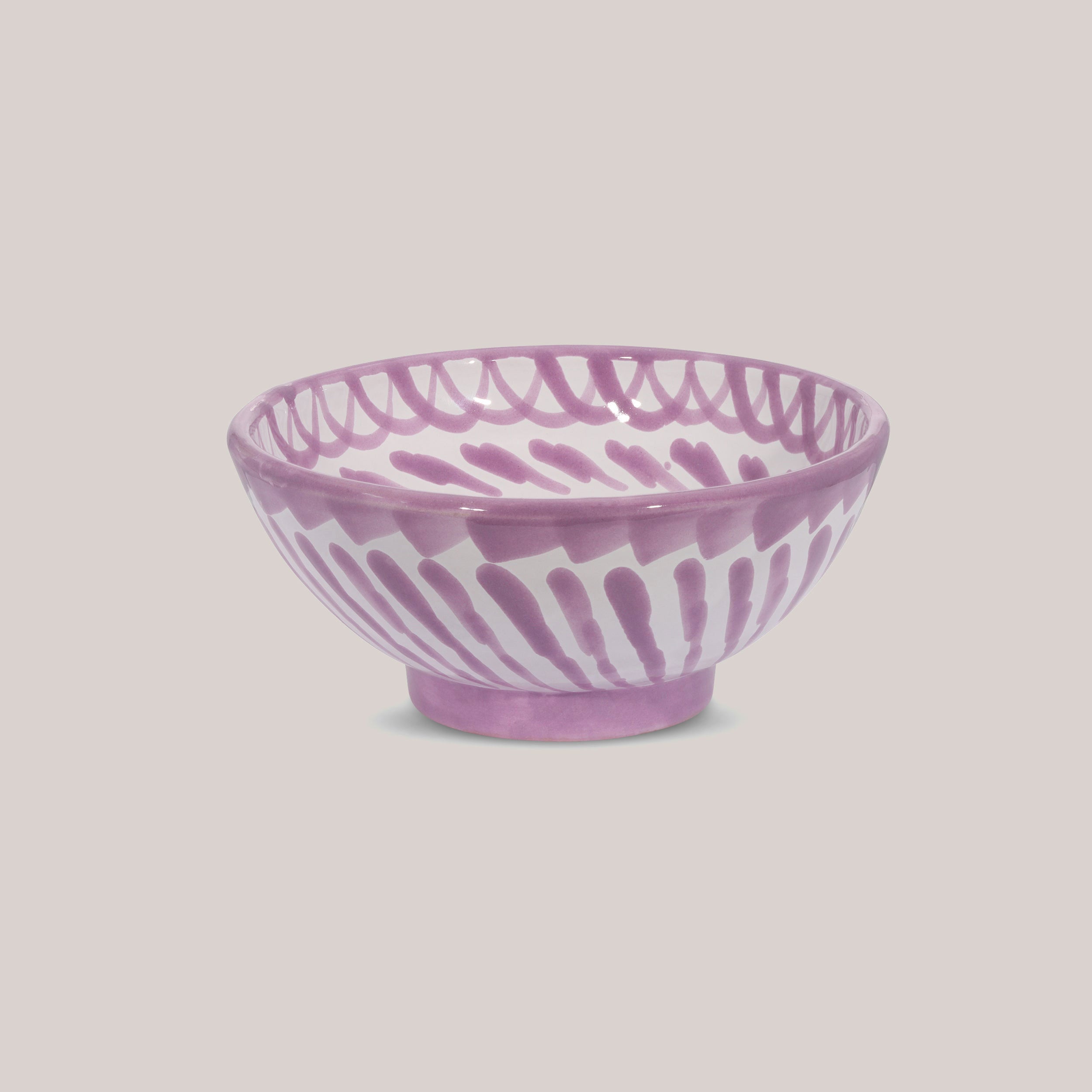 Small Hand-Painted Bowl | Lilac Bowls Pomelo Casa - Atelier Saucier