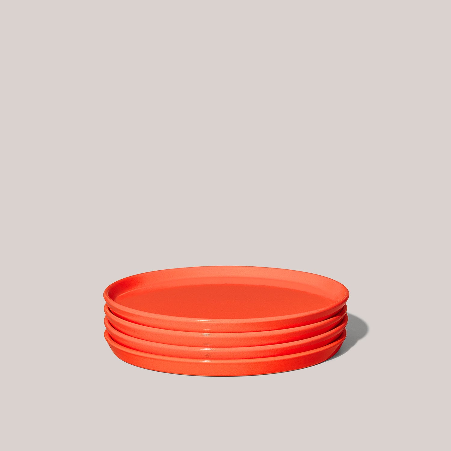 8" Snack Plate Set | Persimmon Plates Felt+Fat - Atelier Saucier