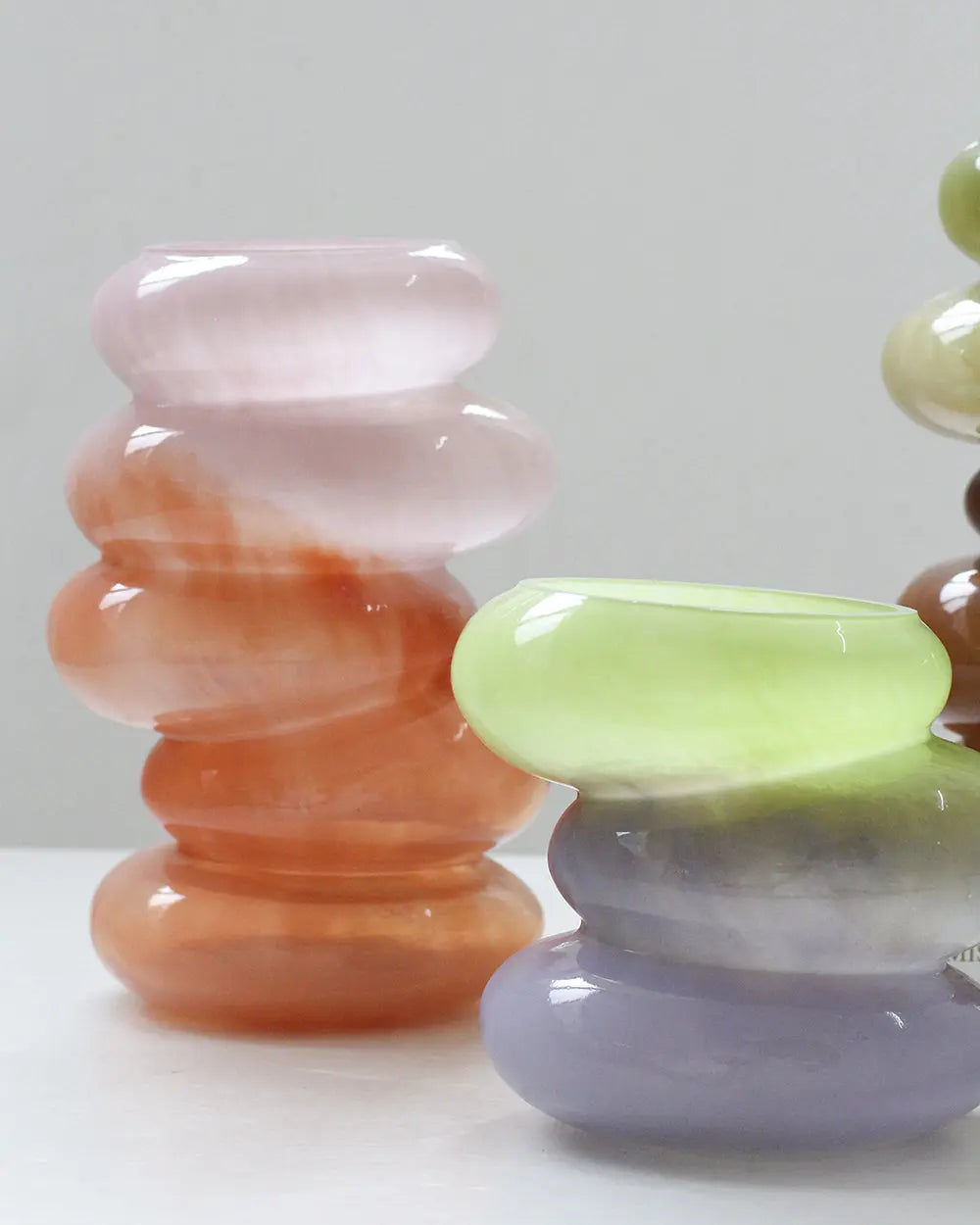 Swirl Vase | Peach Vases Cloudnola - Atelier Saucier