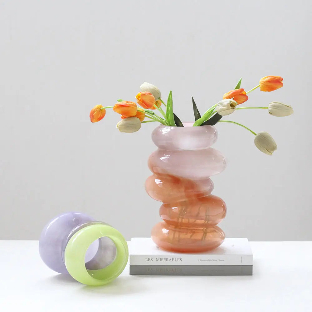 Swirl Vase | Peach Vases Cloudnola - Atelier Saucier
