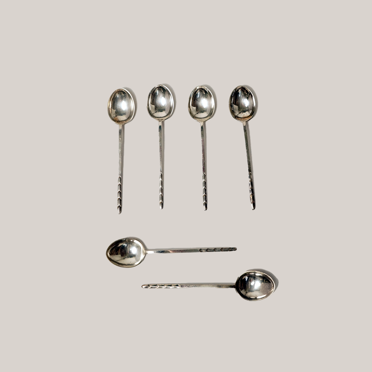 Sterling Silver Coffee Spoons | Set of 6 Flatware ATELIER SAUCIER - Atelier Saucier