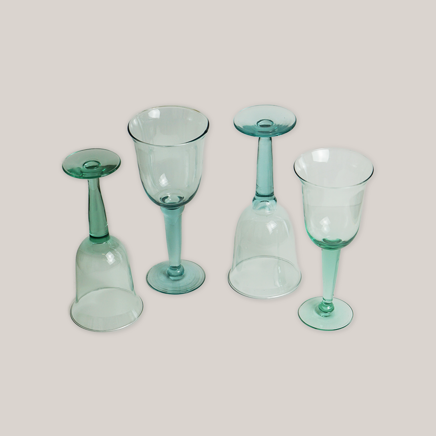 Hand-Blown Glasses | Set of 4 Glassware ATELIER SAUCIER - Atelier Saucier