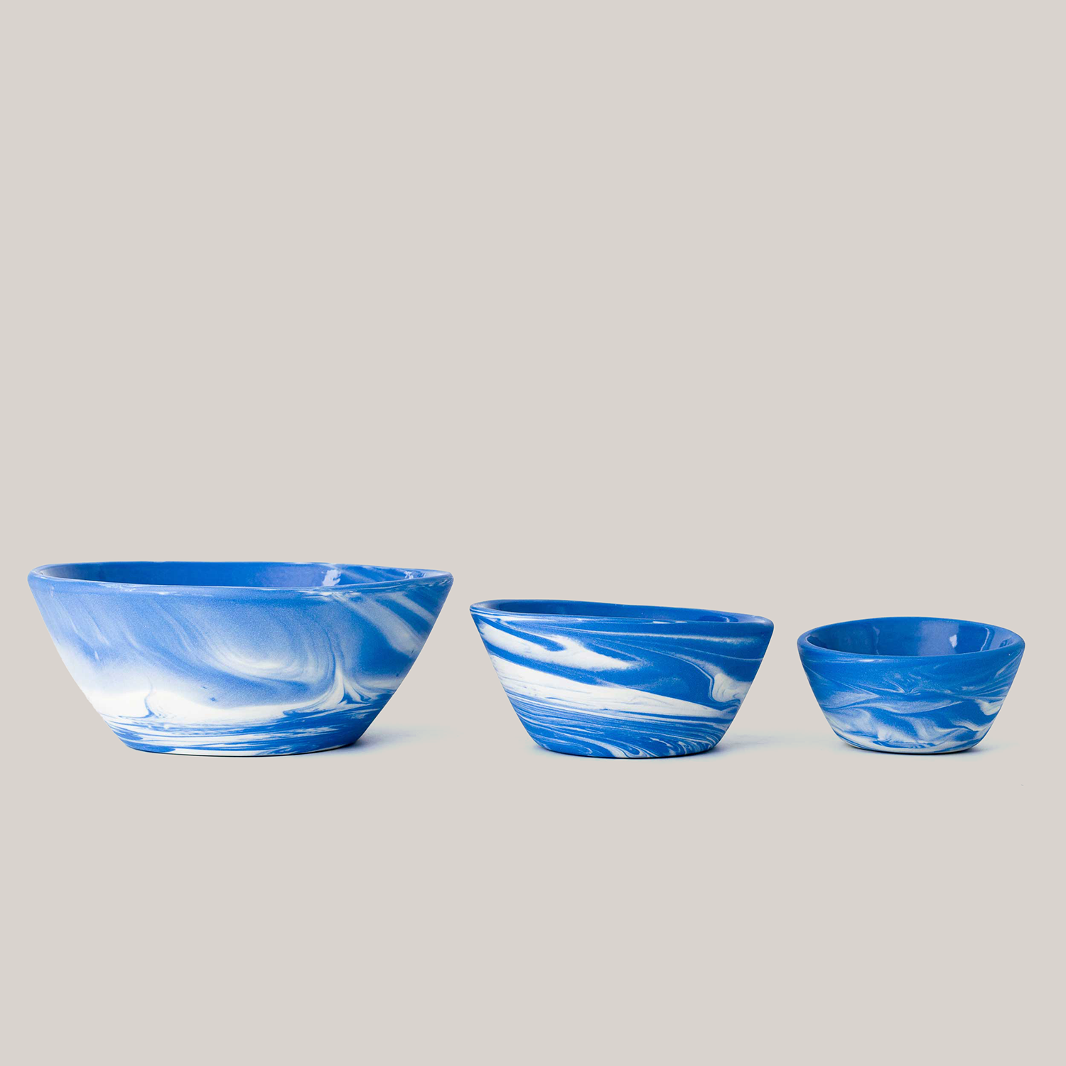 3-Piece Cloudware Nesting Bowl Set Bowls Haand - Atelier Saucier