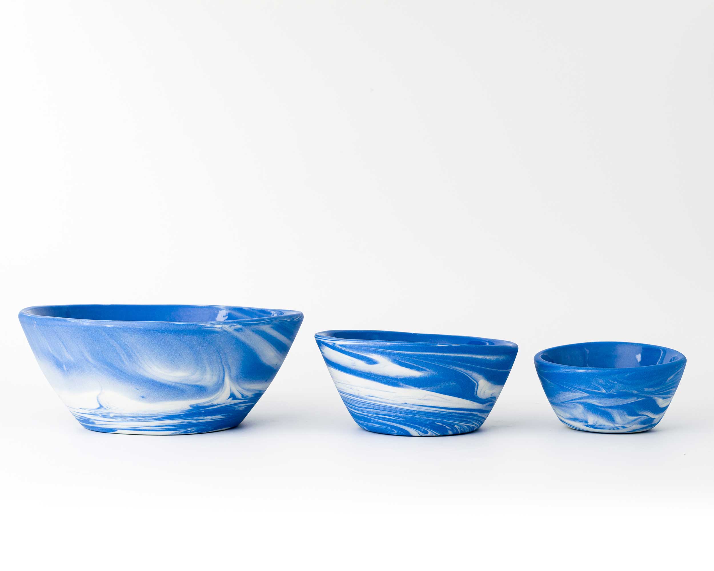3-Piece Cloudware Nesting Bowl Set Bowls Haand - Atelier Saucier