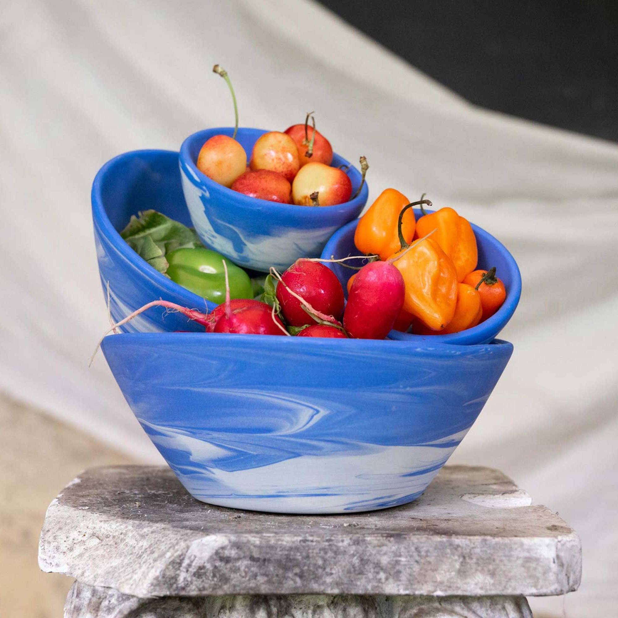 3-Piece Cloudware Nesting Bowl Set Bowls Haand - Atelier Saucier