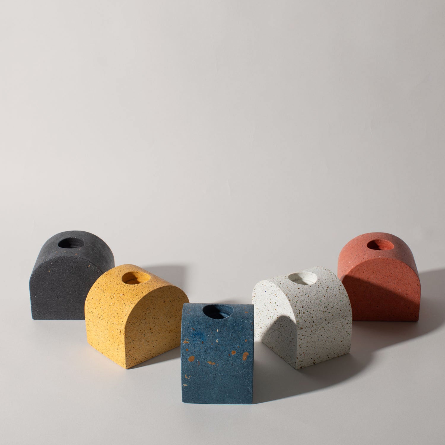 Arch Candlestick Holder | Marigold Terrazzo Candle Holders Pretti.Cool - Atelier Saucier