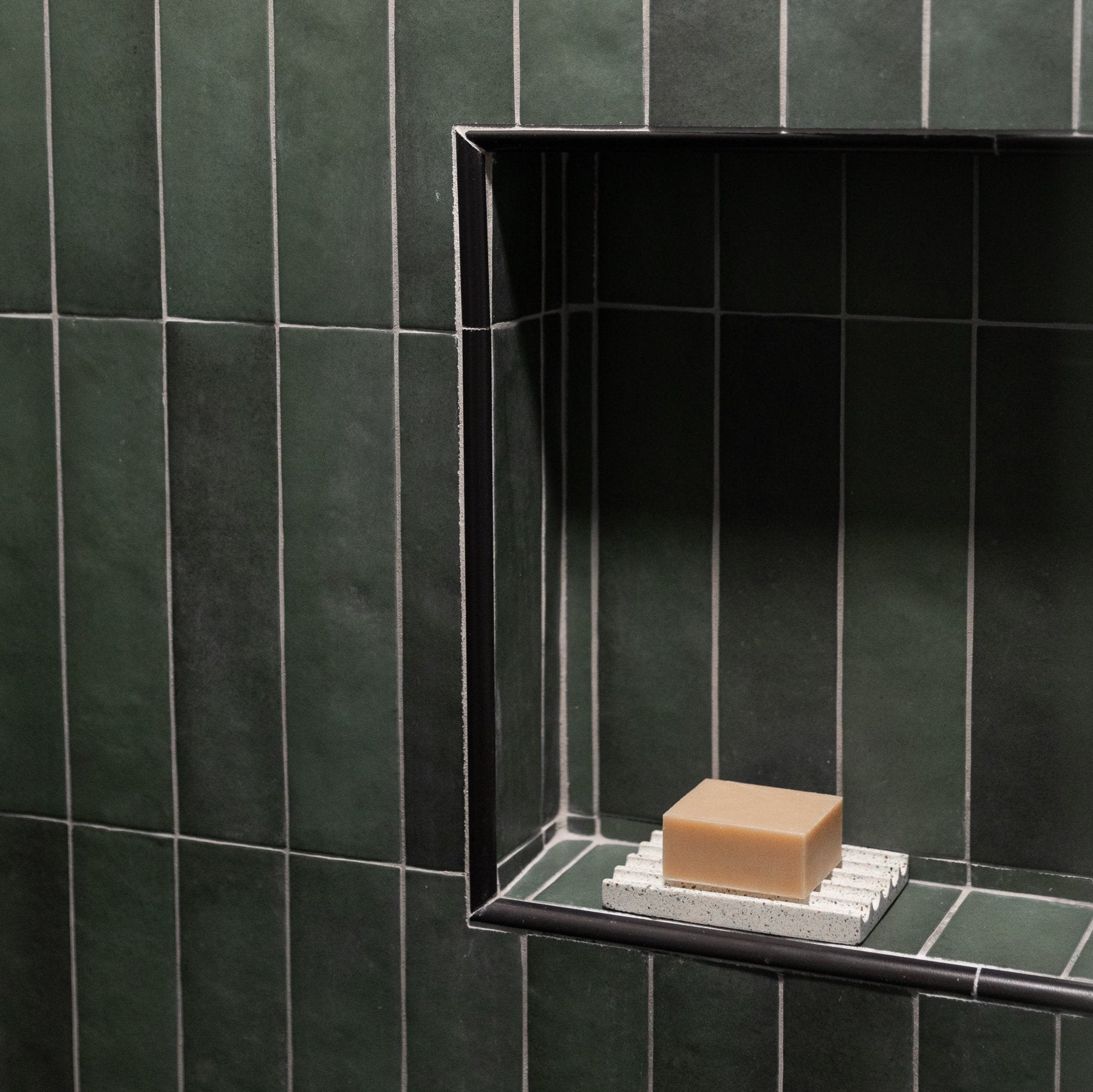Soap Dish | White Terrazzo Soap Dishes + Sponge Rests Pretti.Cool - Atelier Saucier