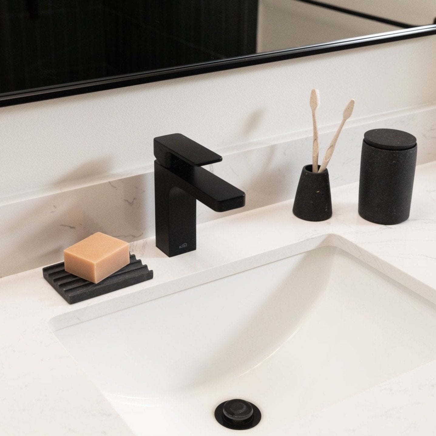 Soap Dish | Black Terrazzo Soap Dishes + Sponge Rests Pretti.Cool - Atelier Saucier