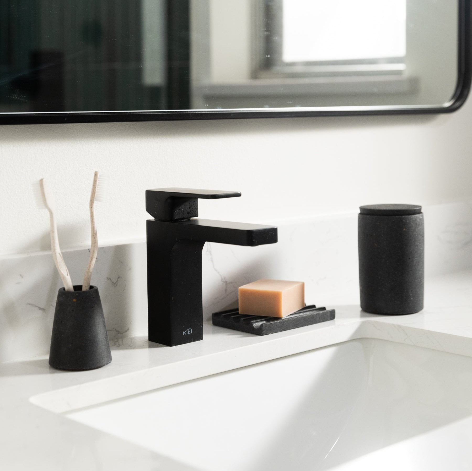 Soap Dish | Black Terrazzo Soap Dishes + Sponge Rests Pretti.Cool - Atelier Saucier