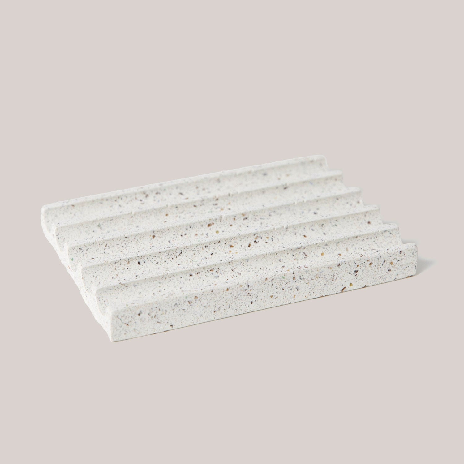 Soap Dish | White Terrazzo Soap Dishes + Sponge Rests Pretti.Cool - Atelier Saucier