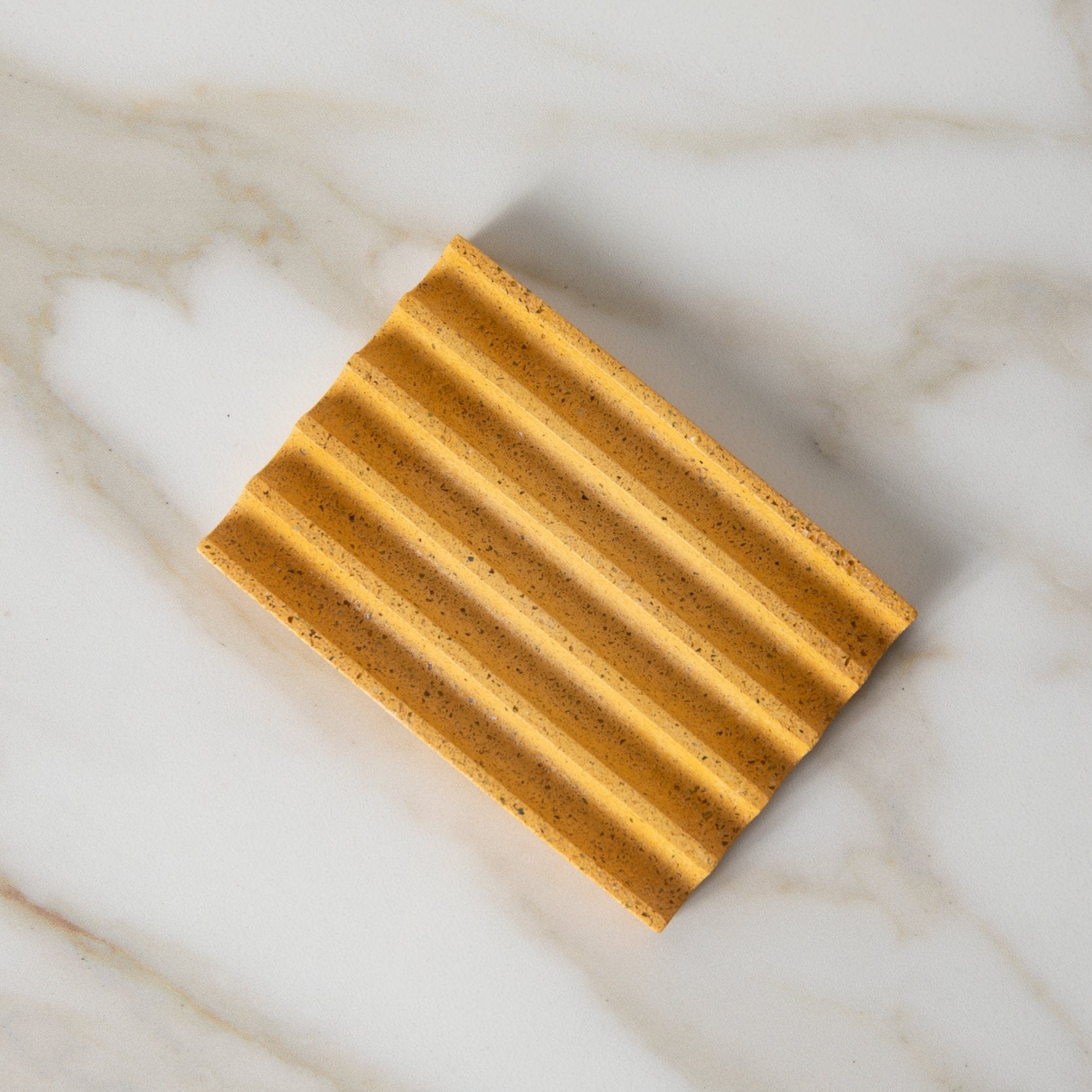 Soap Dish | Marigold Terrazzo Soap Dishes + Sponge Rests Pretti.Cool - Atelier Saucier