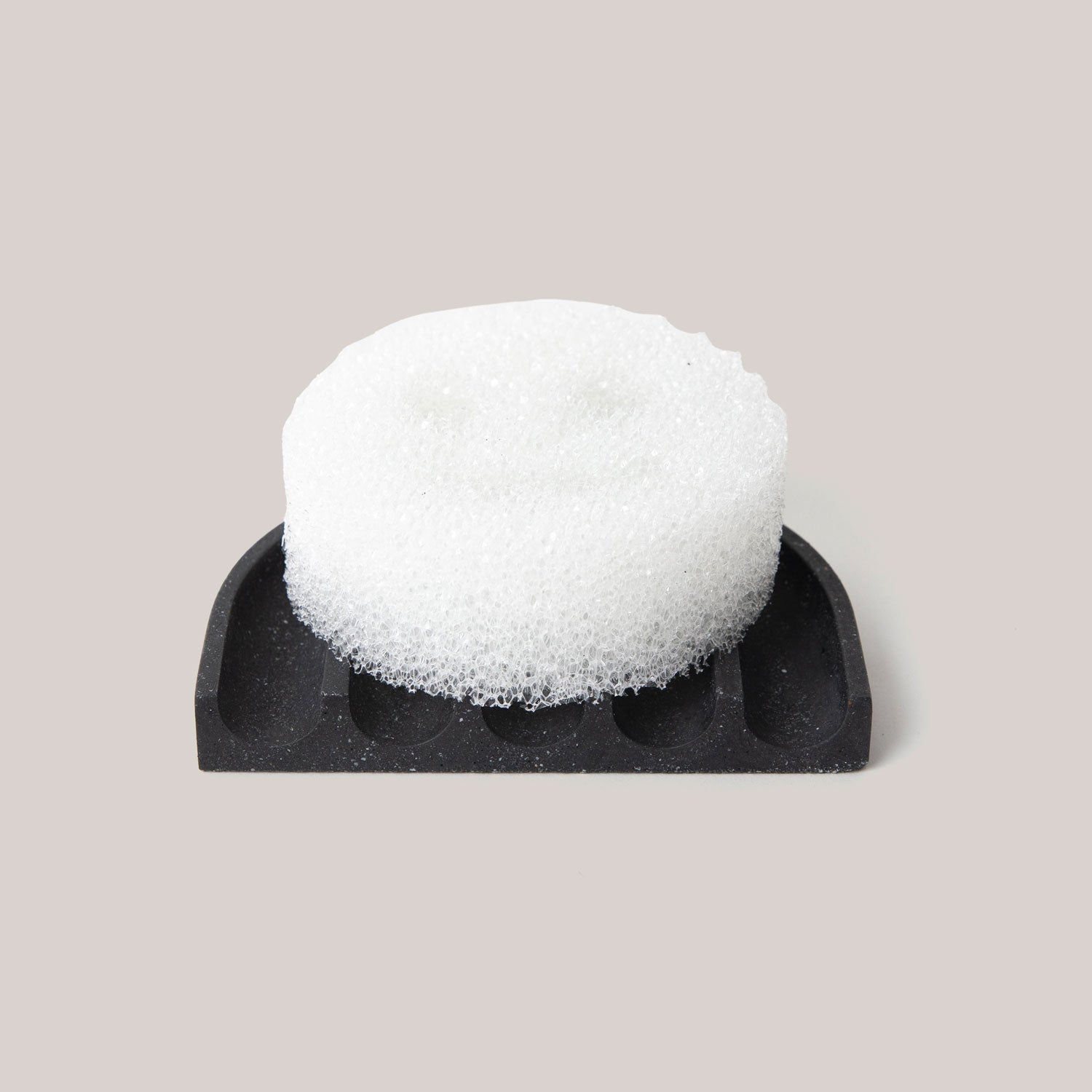 Sponge Rest | Black Terrazzo Soap Dishes + Sponge Rests Pretti.Cool - Atelier Saucier