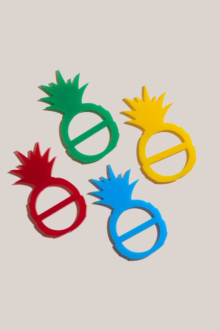 Pineapple Napkin Ring Set ACCESSORIE ATELIER SAUCIER - Atelier Saucier
