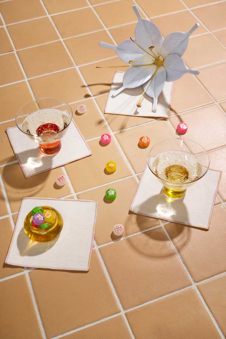 The Hummingbird Cocktail Napkins | Set of 4 COCKTAIL NAPKINS ATELIER SAUCIER - Atelier Saucier