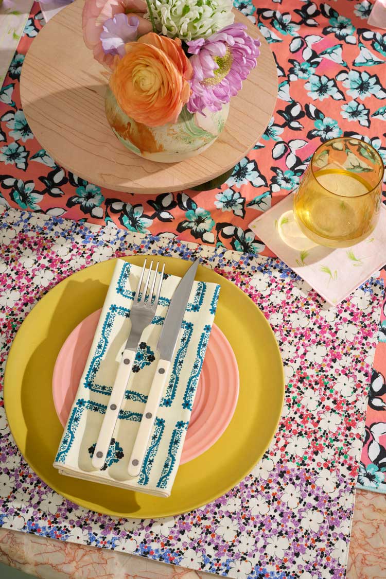 Morning Glory Centerpiece Tablecloth TABLECLOTHS ATELIER SAUCIER - Atelier Saucier