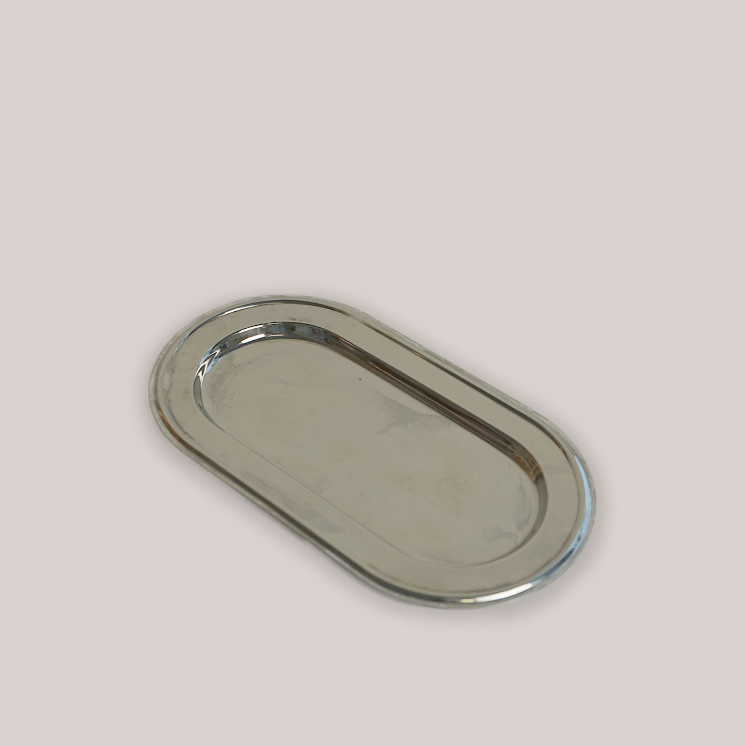 Silver-Plated Oval Tray Serving Platters ATELIER SAUCIER - Atelier Saucier