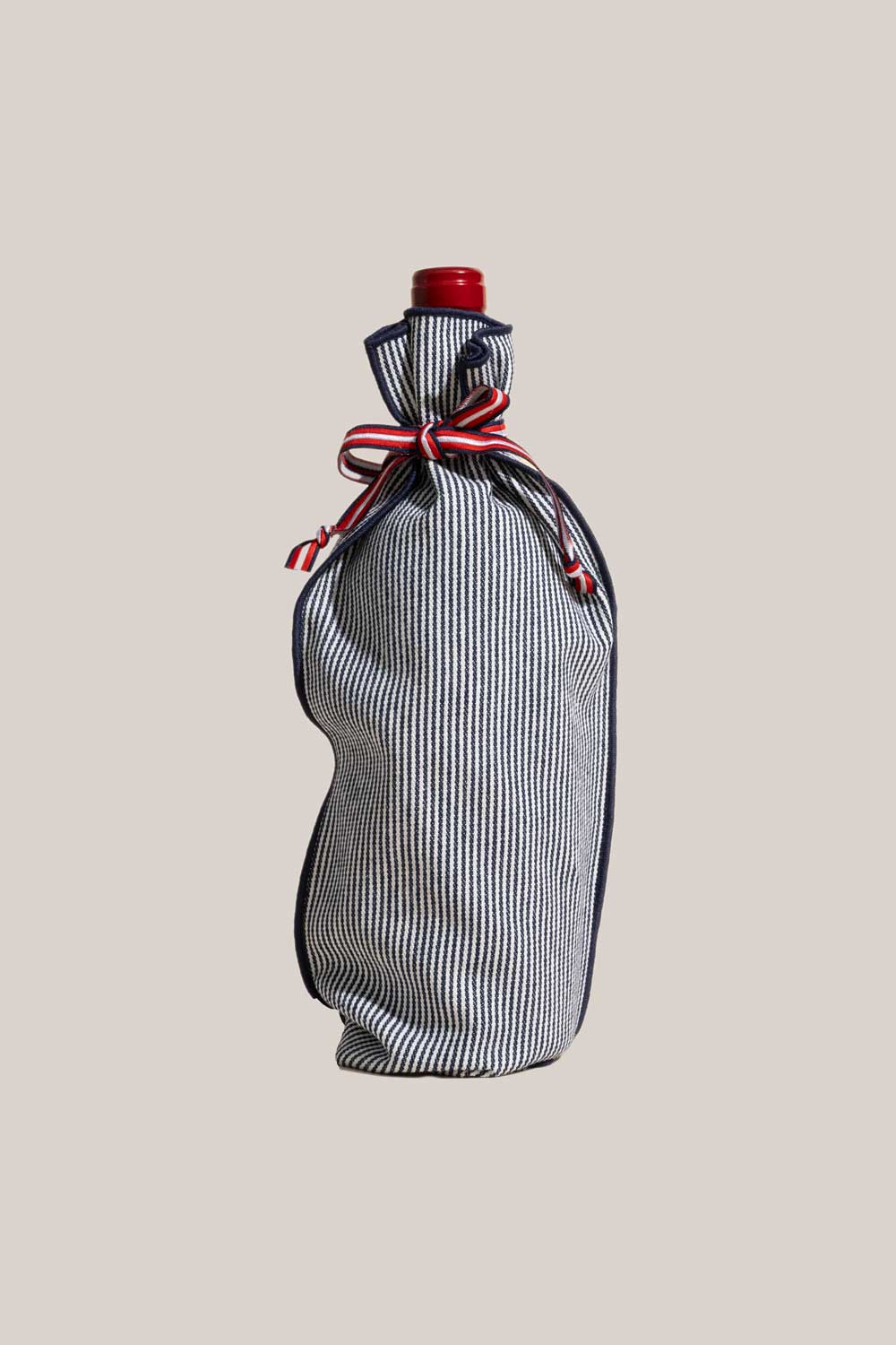 Indigo Stripe Bottle Bag ACCESSORIE ATELIER SAUCIER - Atelier Saucier