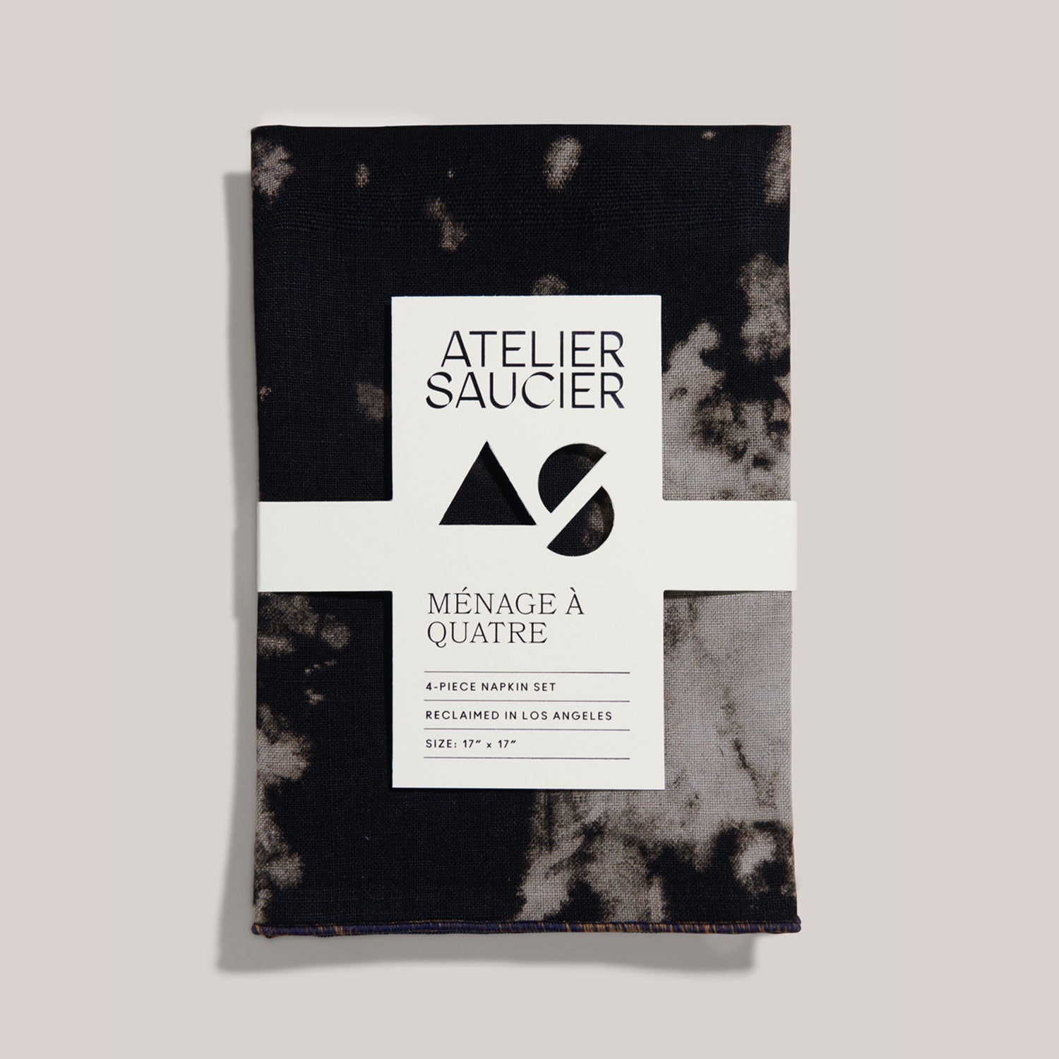 After Dark Linen Napkins | Set of 4 NAPKINS ATELIER SAUCIER - Atelier Saucier