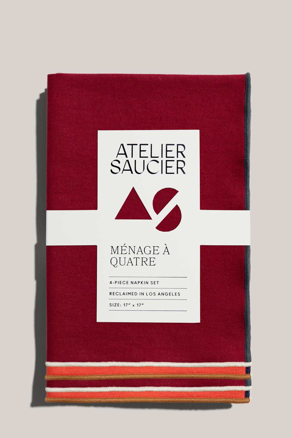 Clubhouse Napkins | Set of 4 NAPKINS ATELIER SAUCIER - Atelier Saucier